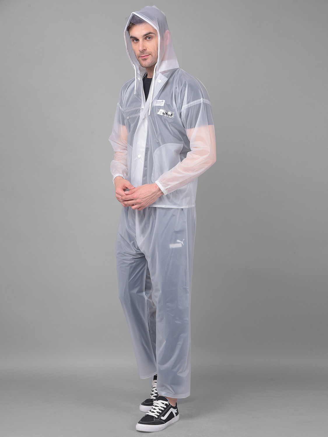 Image of Dollar Solid Men Raincoat
