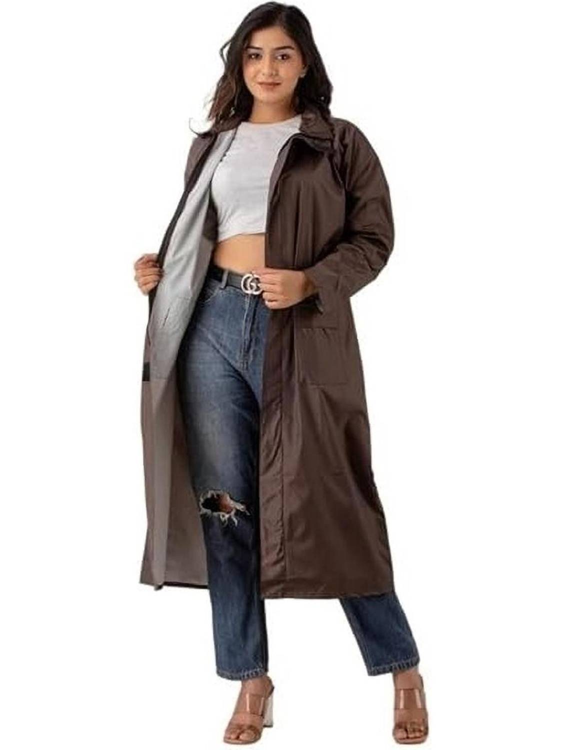 JVBRANGI Solid Women Raincoat