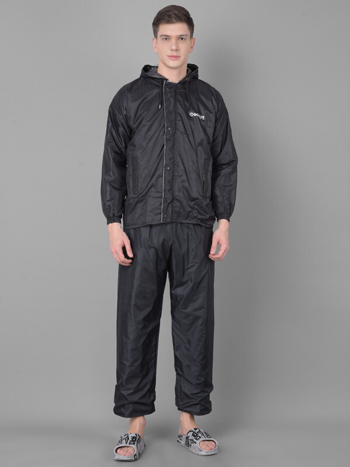 Image of Dollar Dollar Rainguard Men's PVC Full Sleeve Solid Reversible Raincoat Set Solid Men Rain Suit