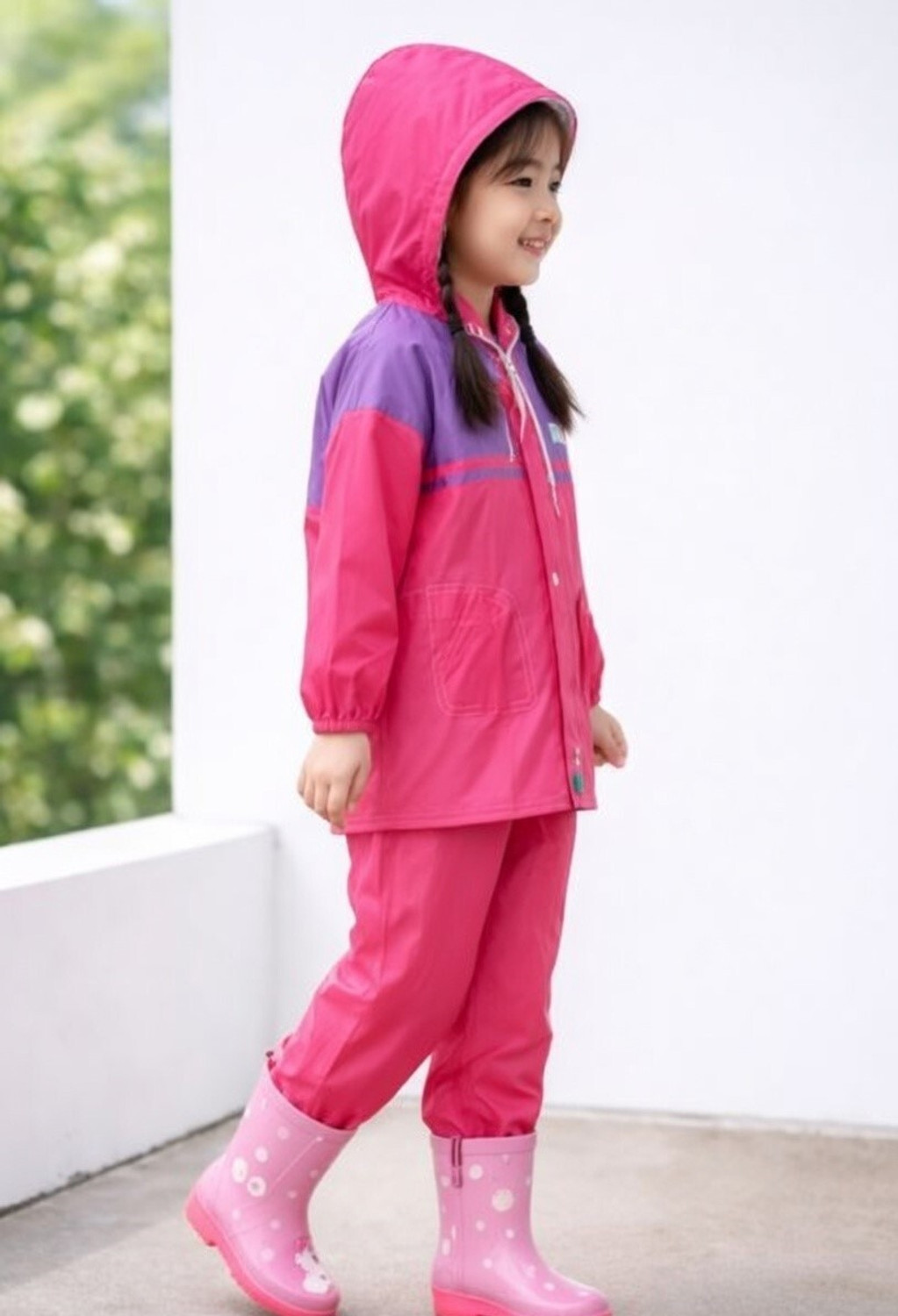 Image of POWERAPPARELS Colorblock Boys & Girls Raincoat