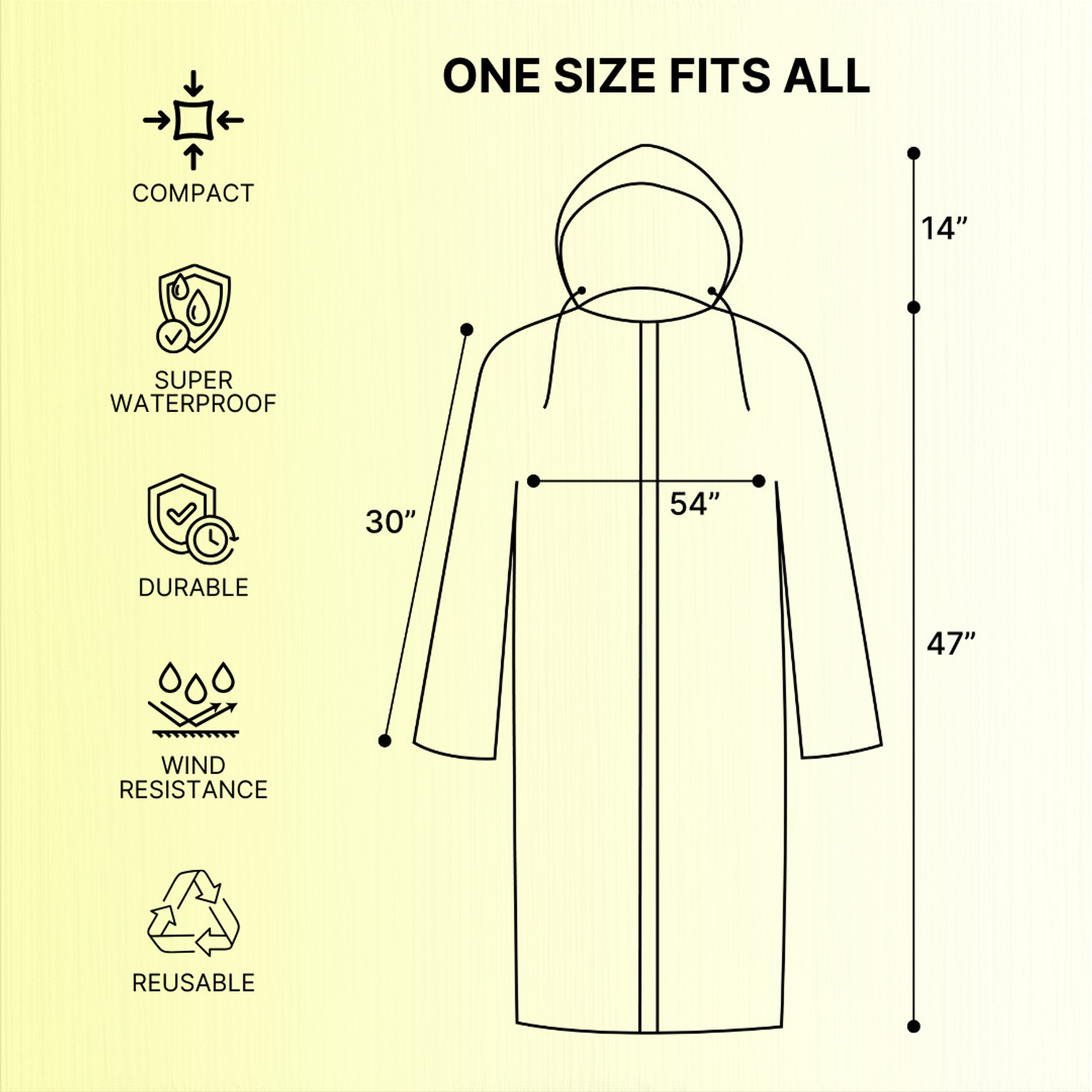 Image of CITIZEN Solid Women Rain Poncho