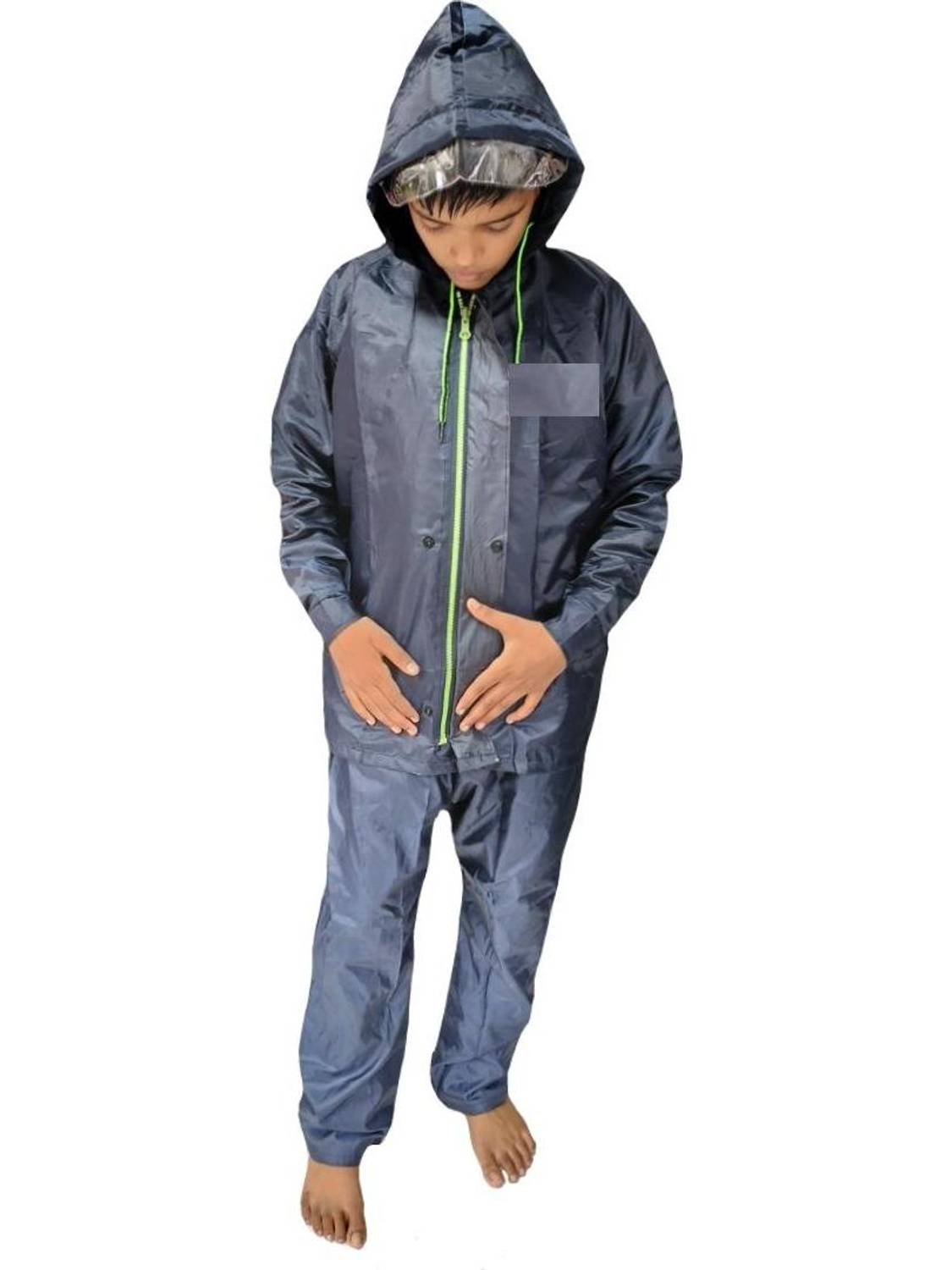 D8211K Solid Boys & Girls Raincoat