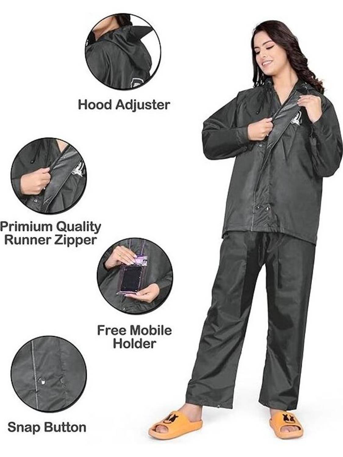 DIAMOND CLUSTER Solid Women Raincoat