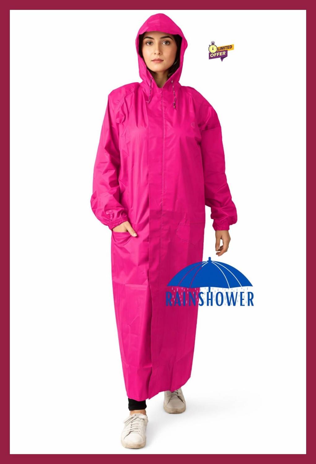 rainshower Solid Men & Women Raincoat