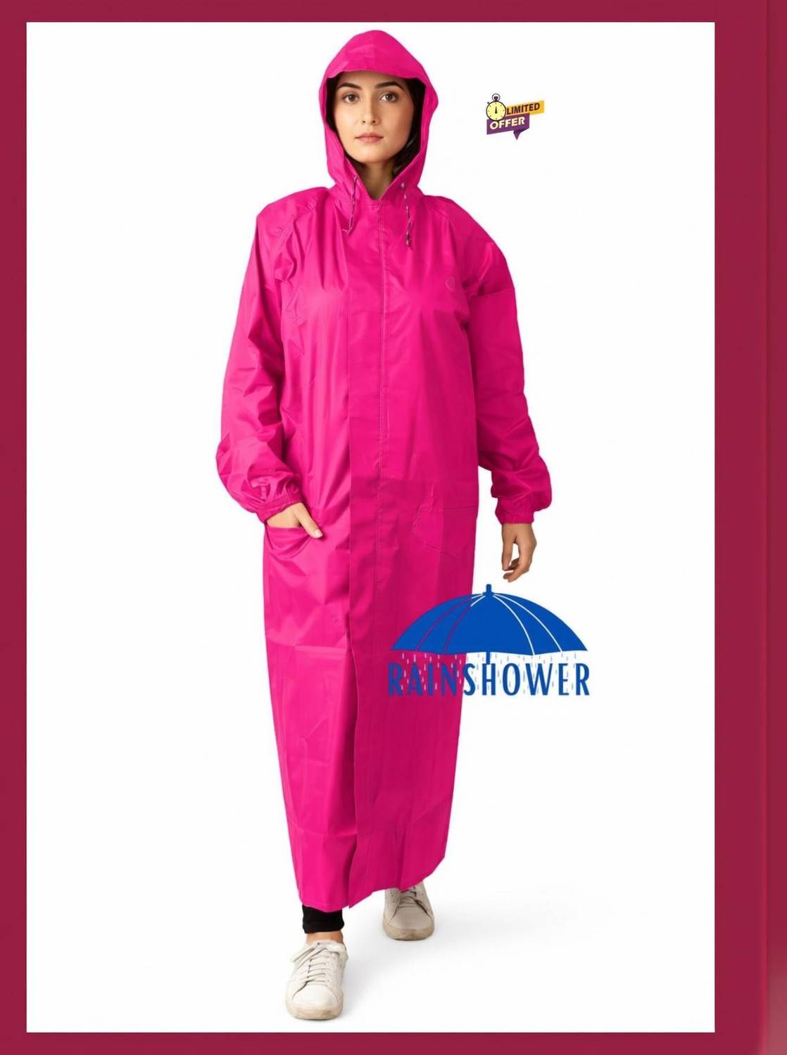 rainshower Solid Men & Women Raincoat