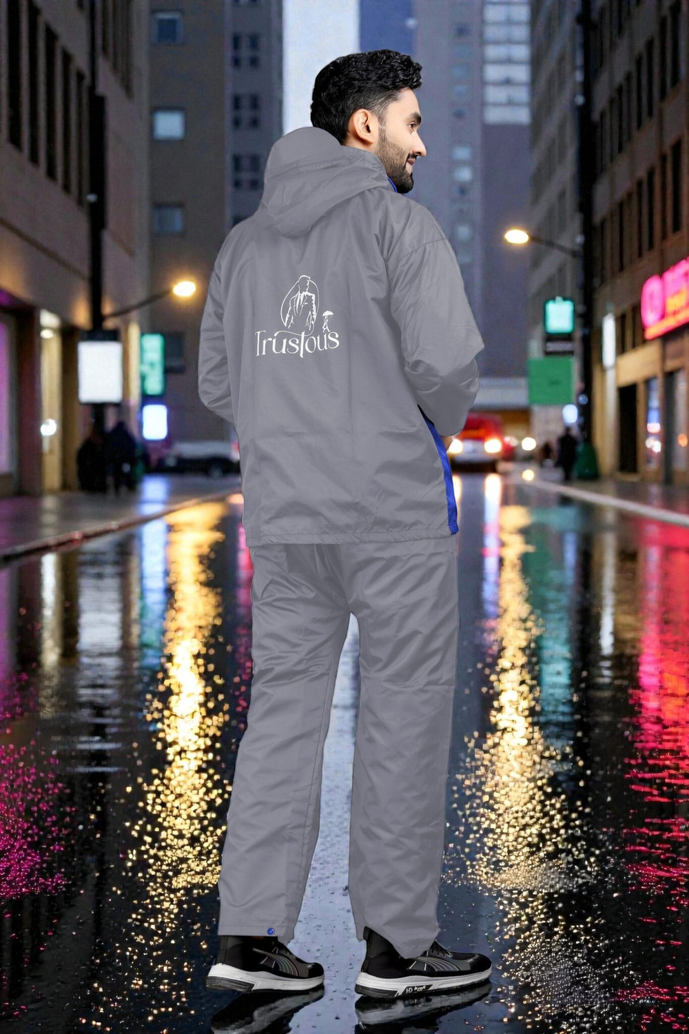 Image of click n buy Colorblock Men Raincoat