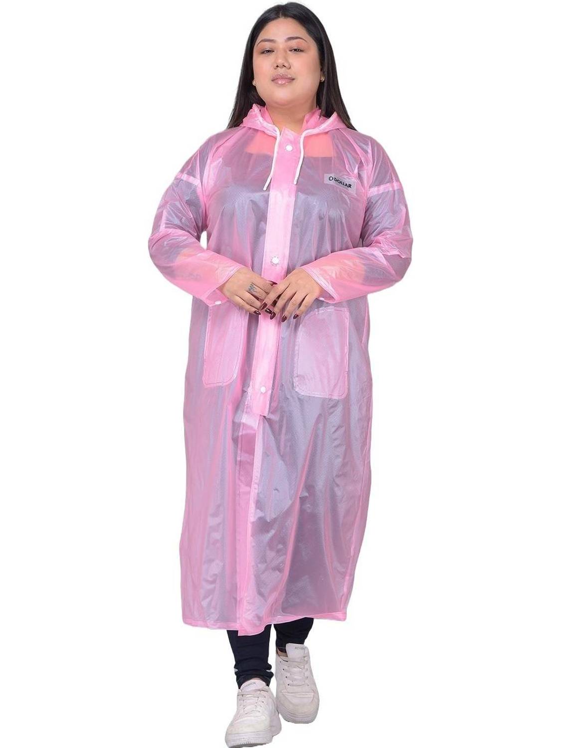 Dollar Solid Women Raincoat