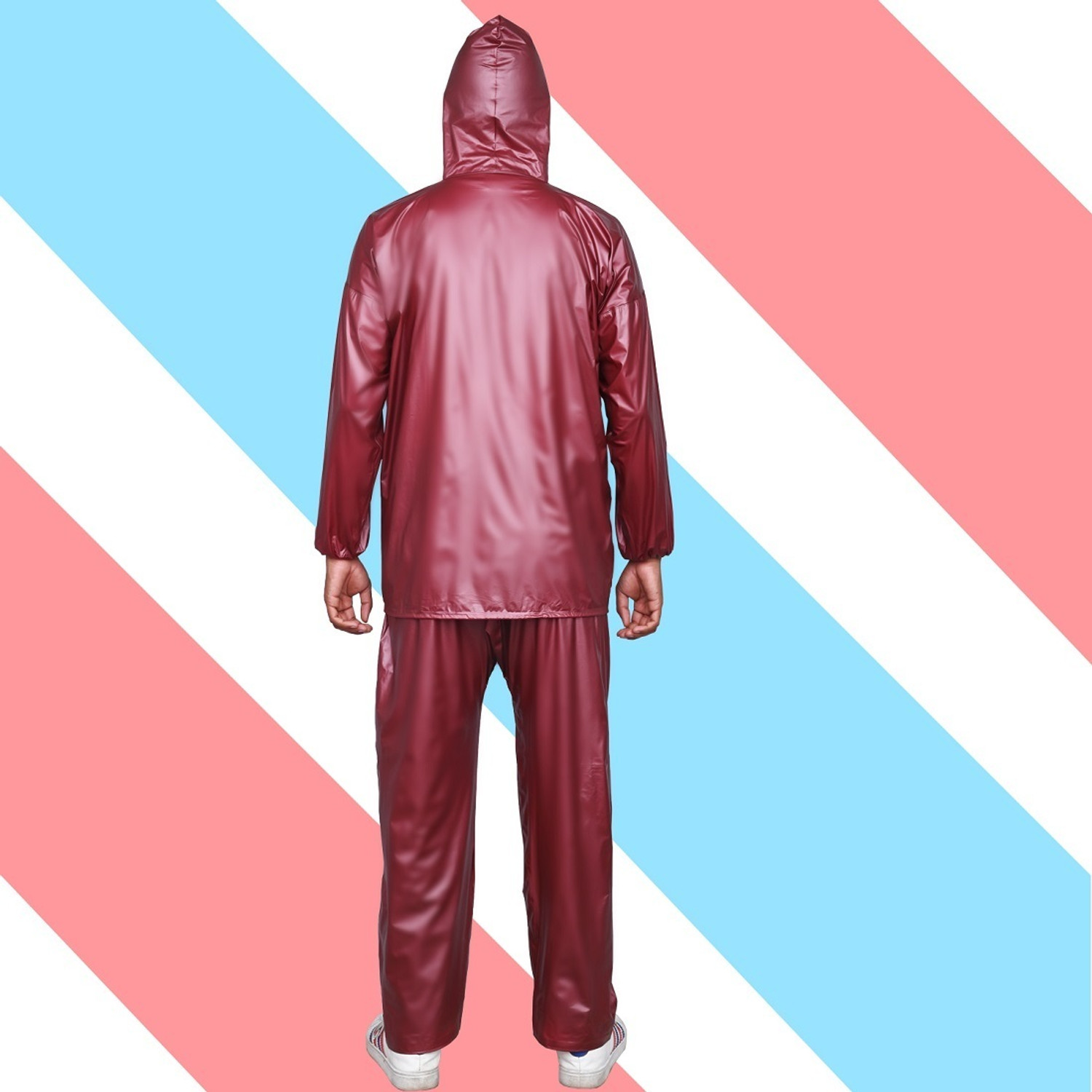Image of ALLEXTREME Colorblock Men Raincoat