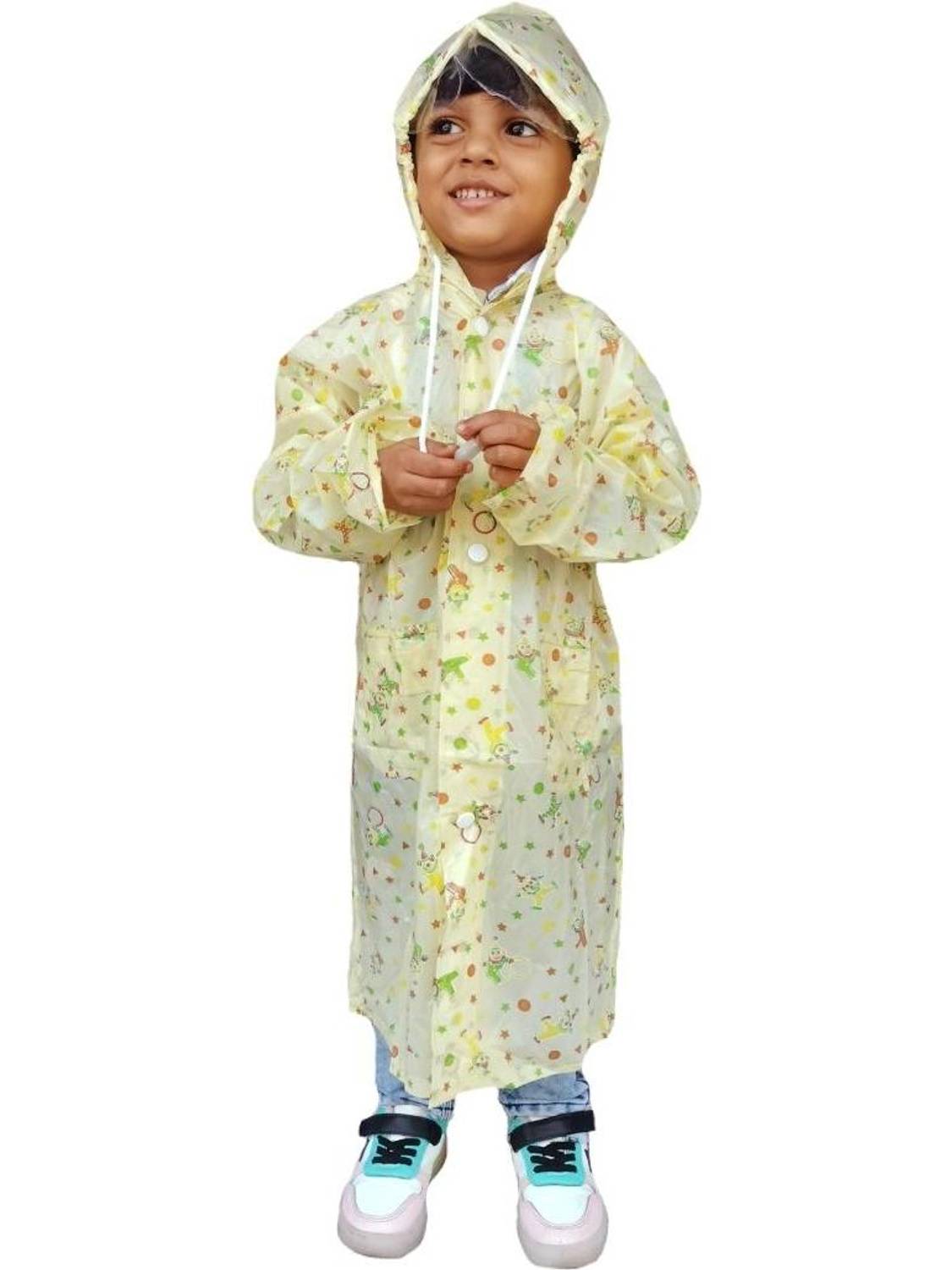 D8211K Graphic Print Boys Raincoat