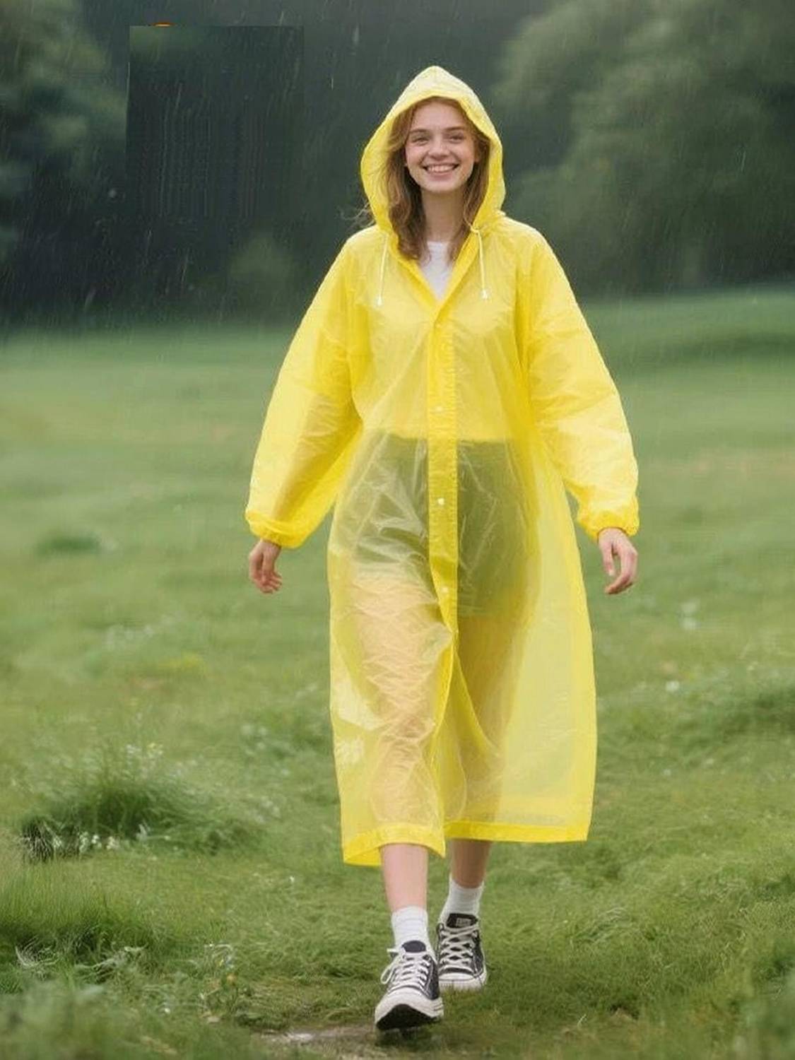 INFISPACE Solid Men & Women Rain Poncho