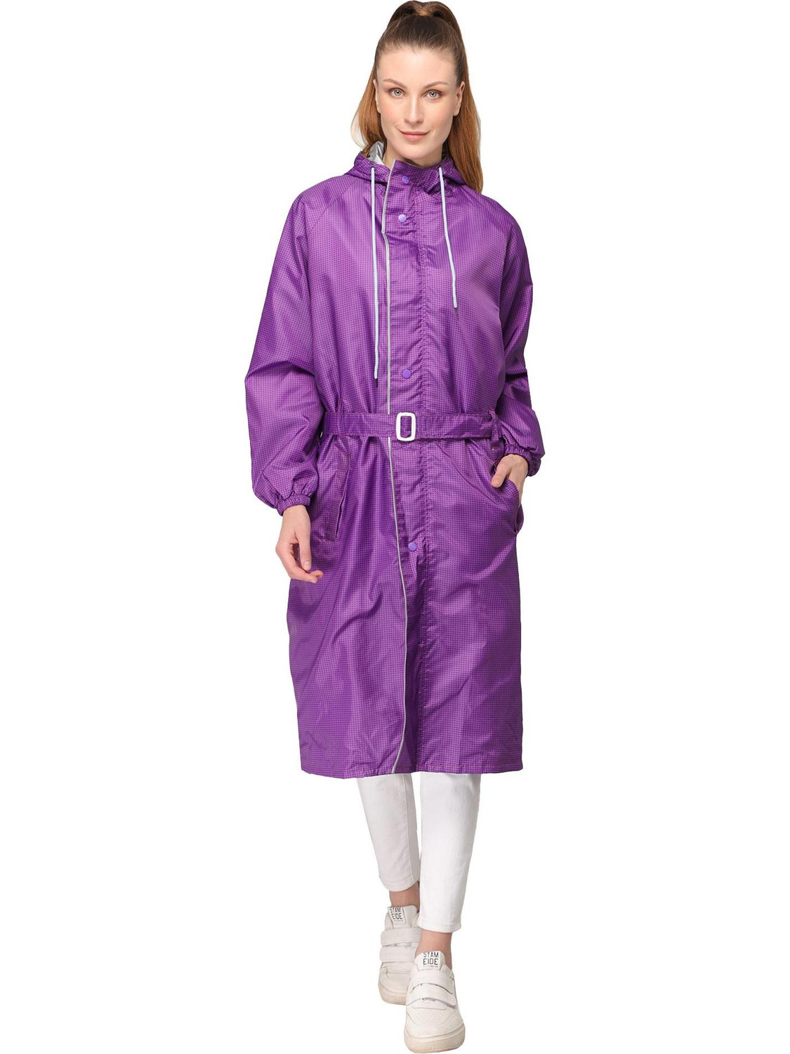 Image of The CLOWNFISH Solid Women Raincoat