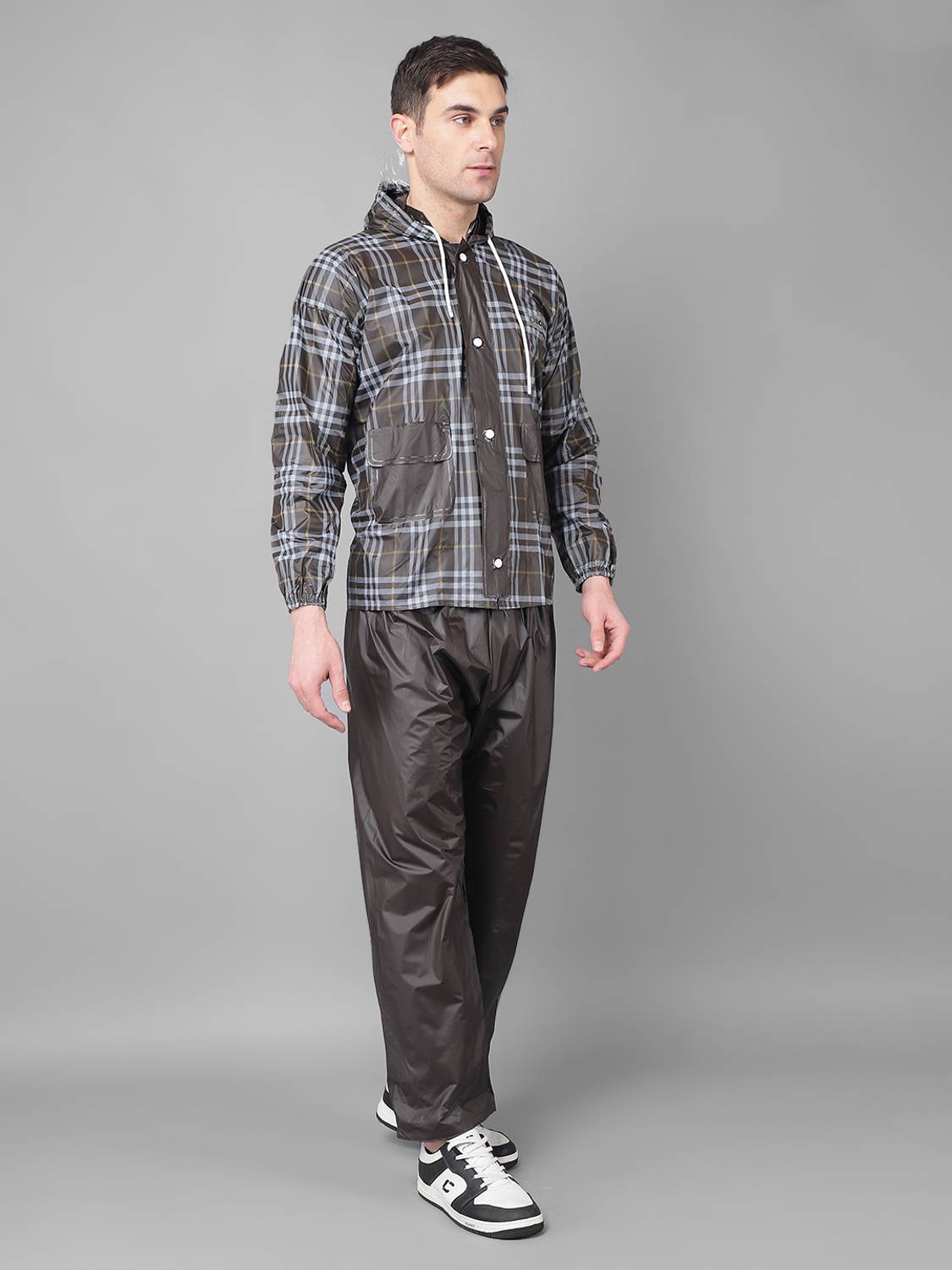 Dollar Checkered Men Rain Suit