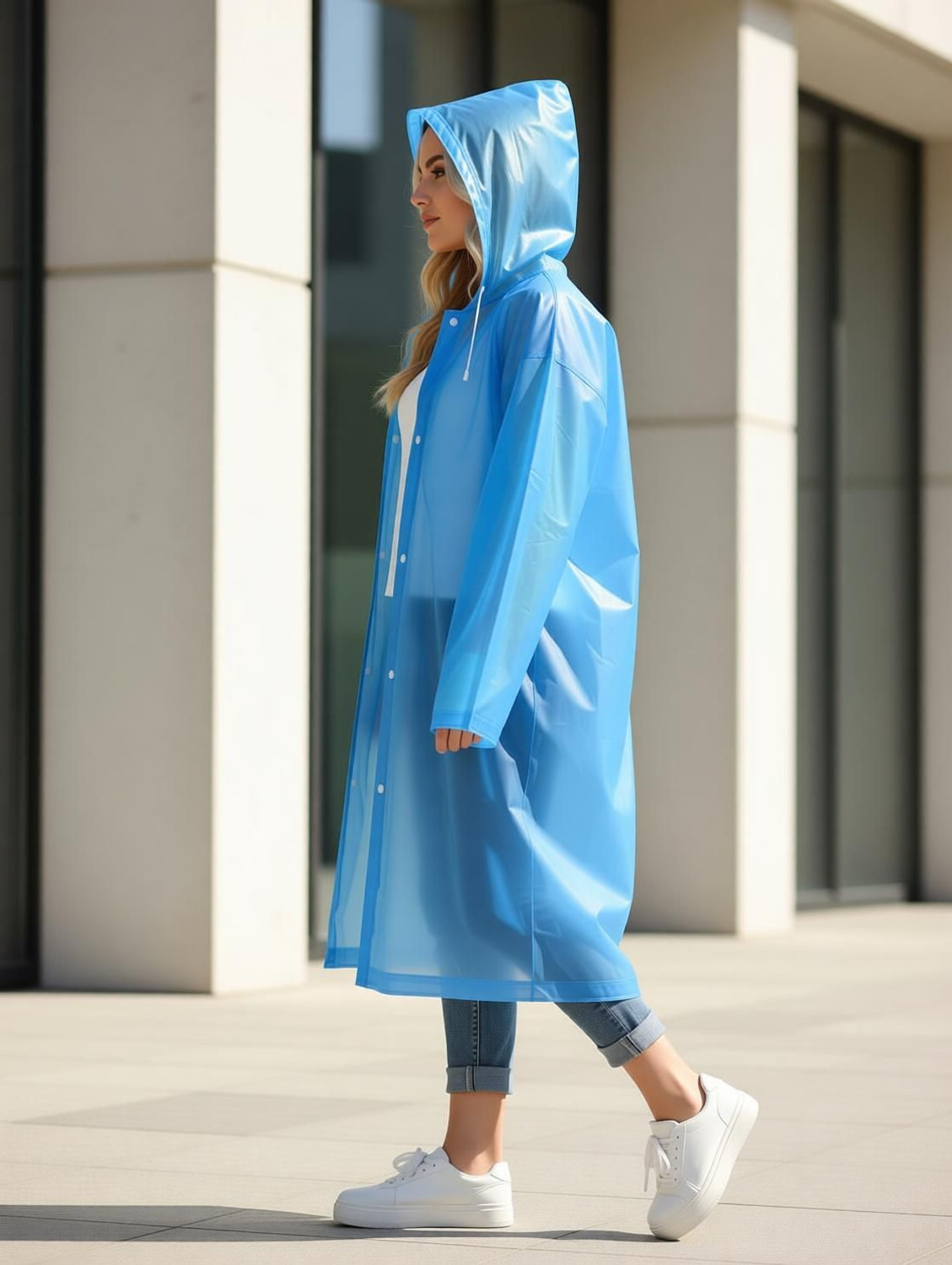 Image of INFISPACE Solid Women Raincoat