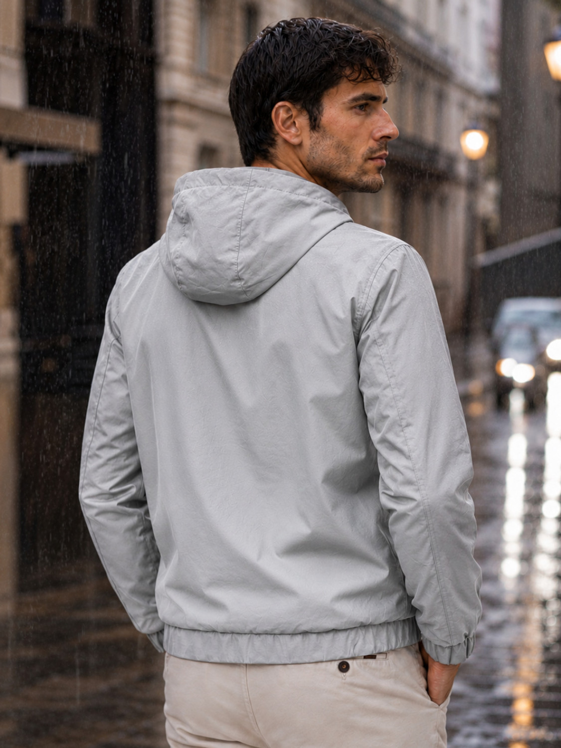 Image of Mia Fashion Solid Men Raincoat