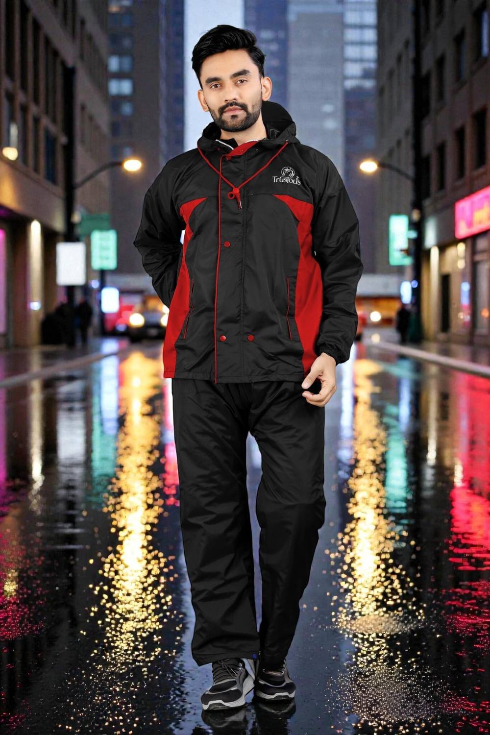 click n buy Colorblock Men Raincoat