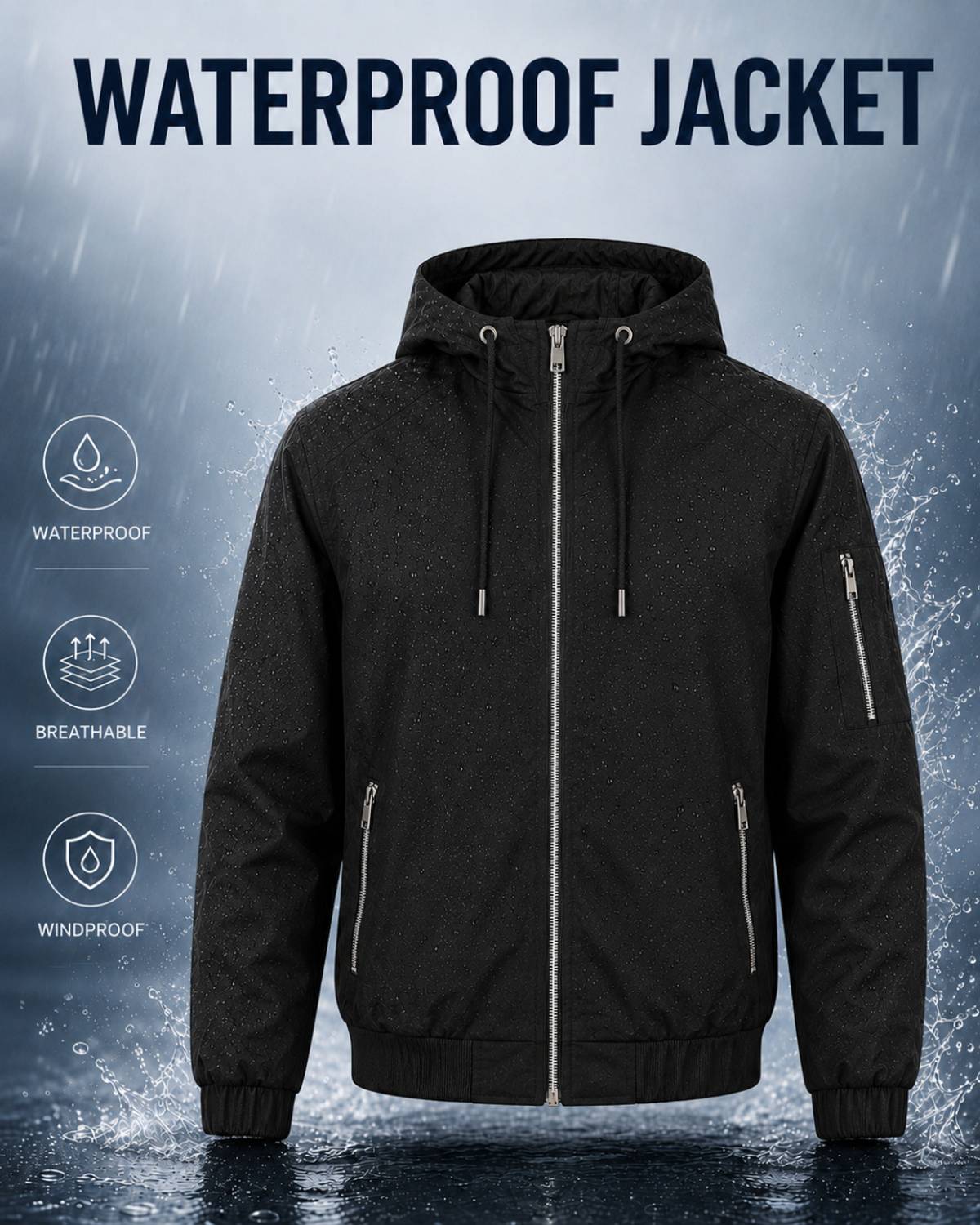 Caraba Solid Men Raincoat