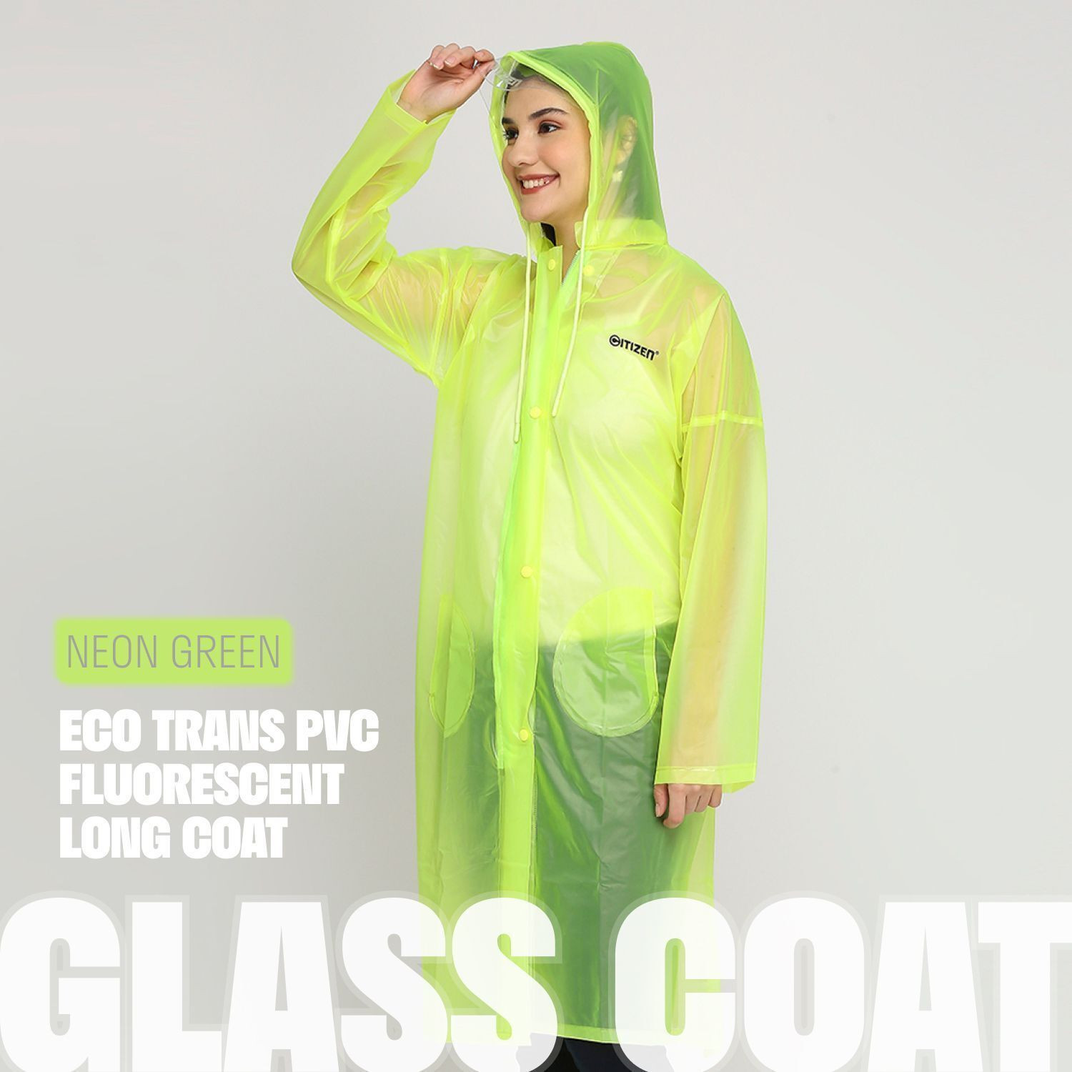 Image of CITIZEN Solid Women Raincoat
