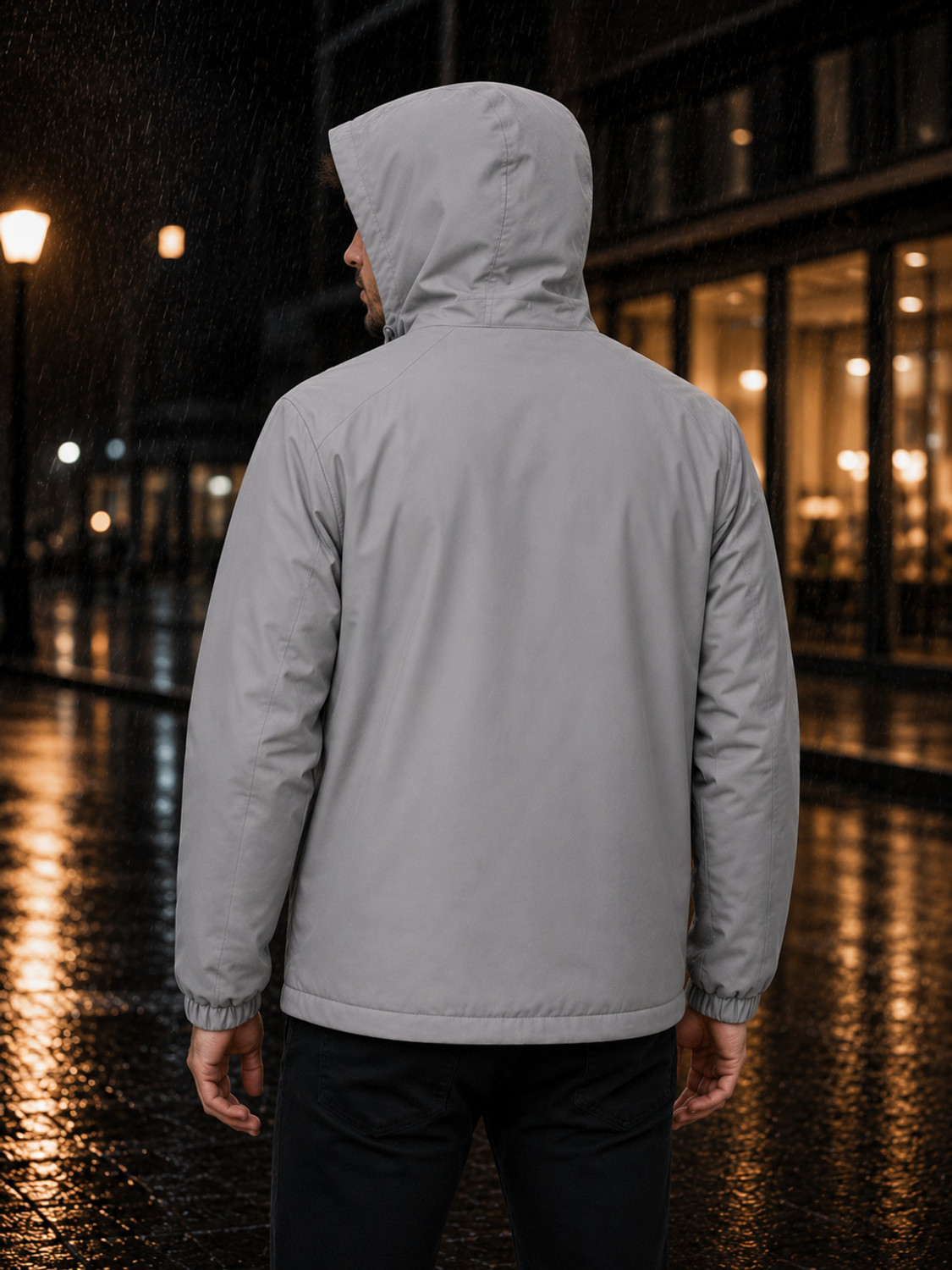 Image of Mia Fashion Solid Men Raincoat