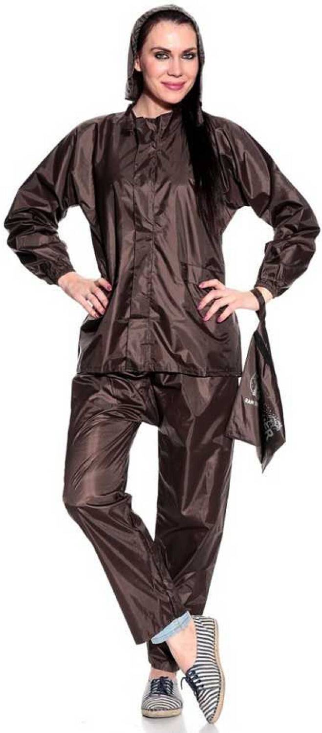 BROTTON Solid Women Rain Suit