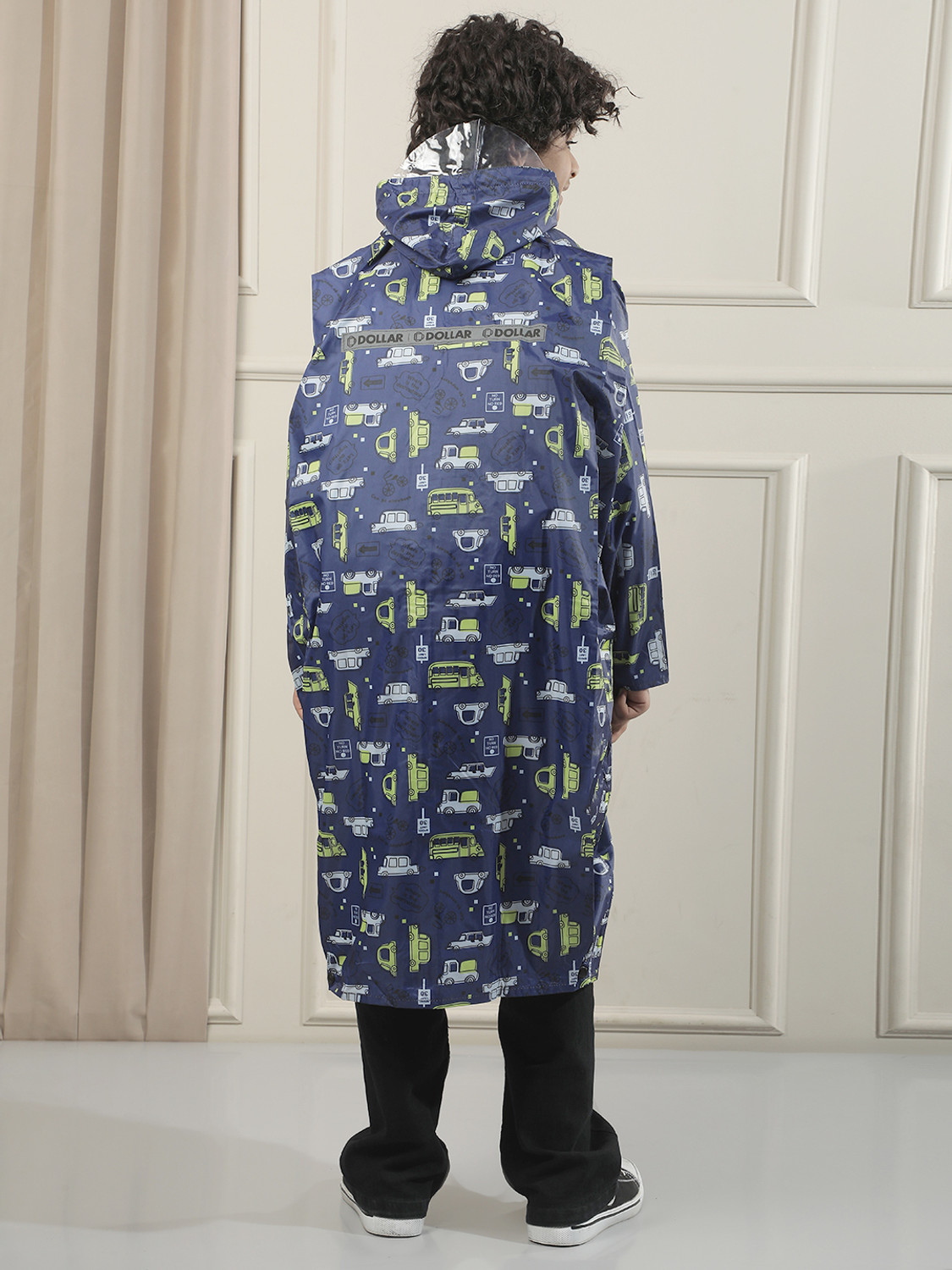 Image of Dollar Floral Print Boys & Girls Raincoat