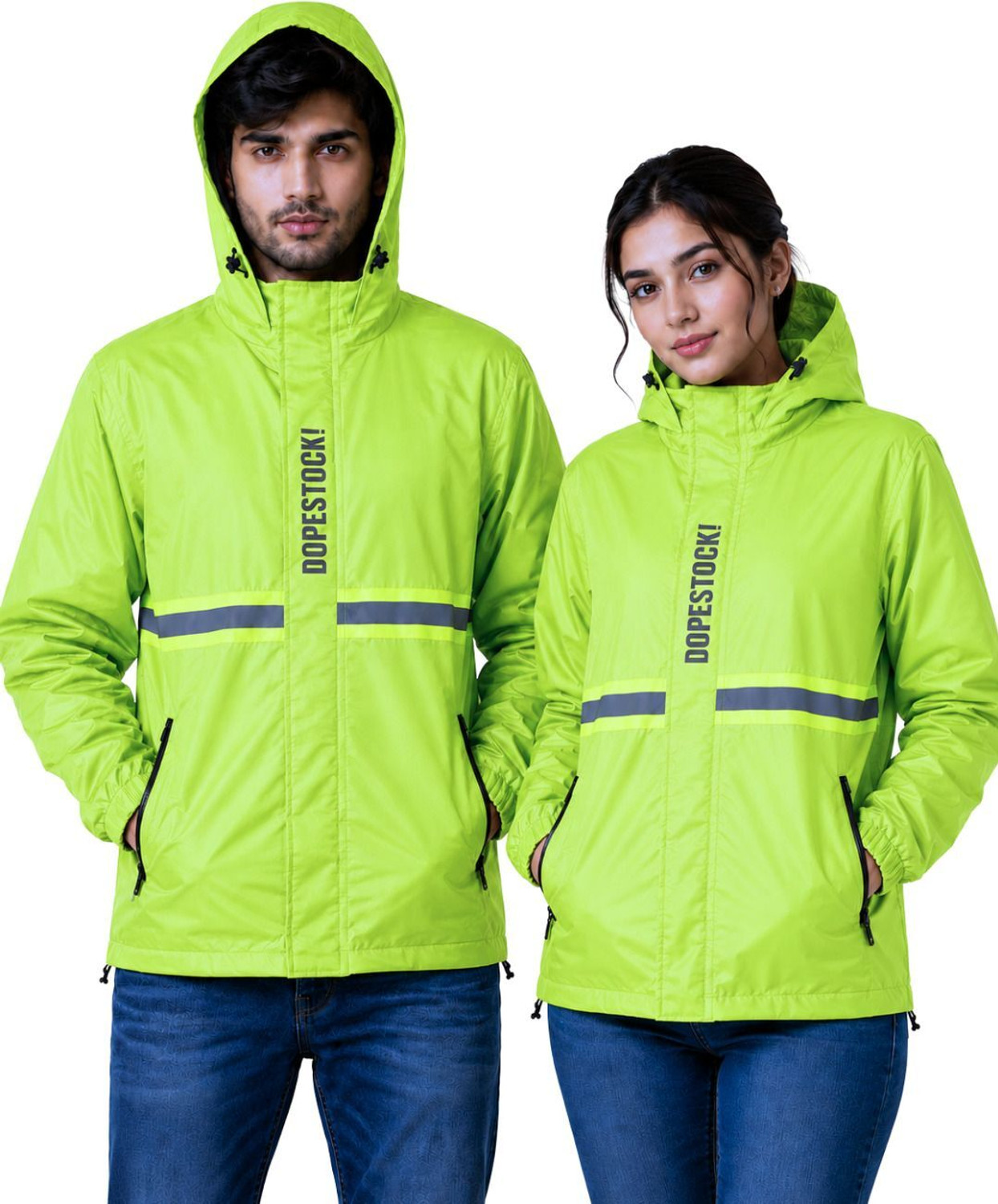 Image of DOPESTOCK! Striped Men & Women Raincoat