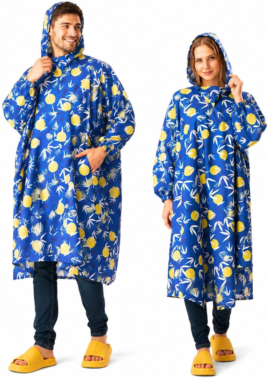 ZEEL Floral Print Men & Women Raincoat