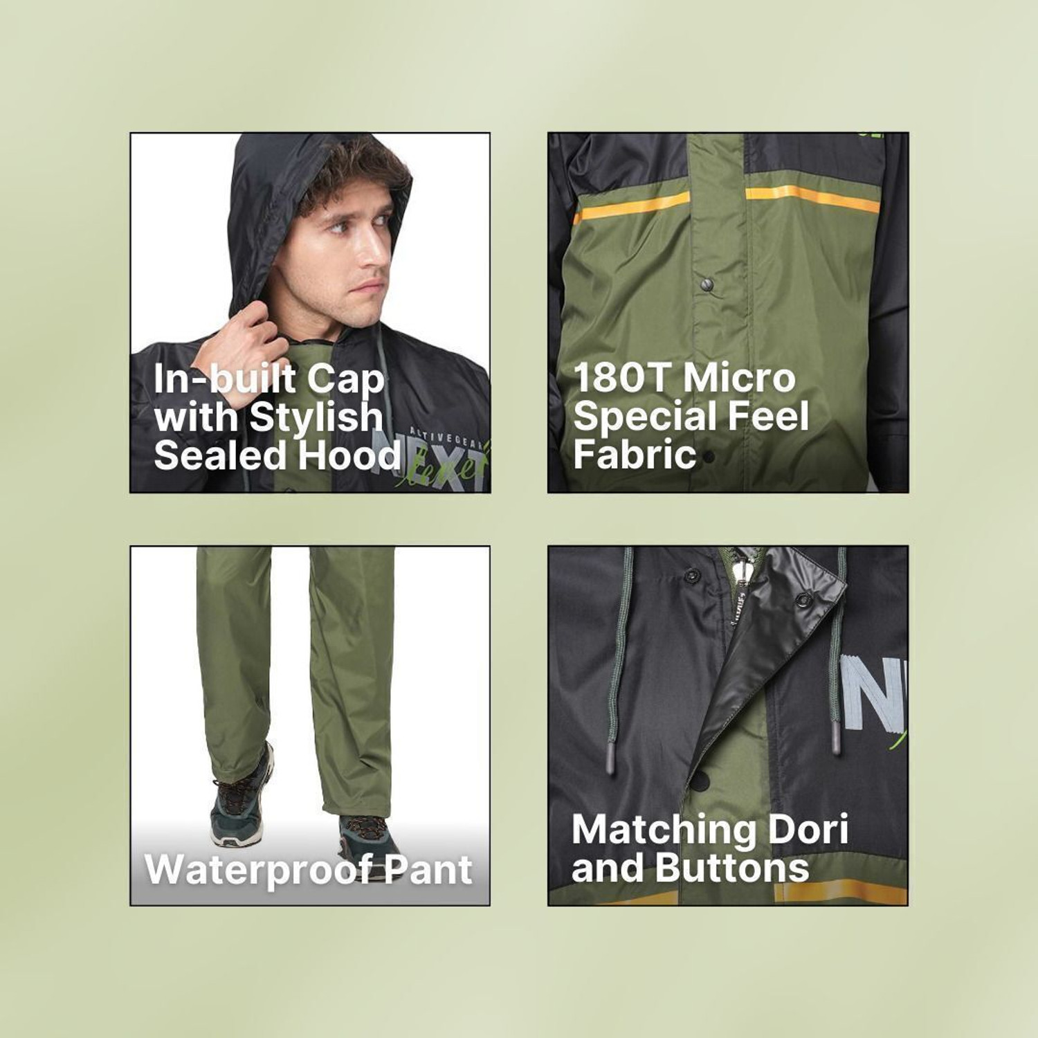 Image of CITIZEN Graphic Print Men Rain Suit