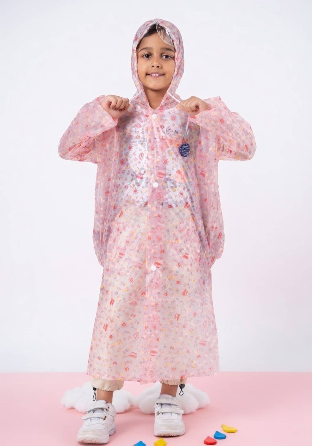 POWERAPPARELS Floral Print Boys & Girls Raincoat