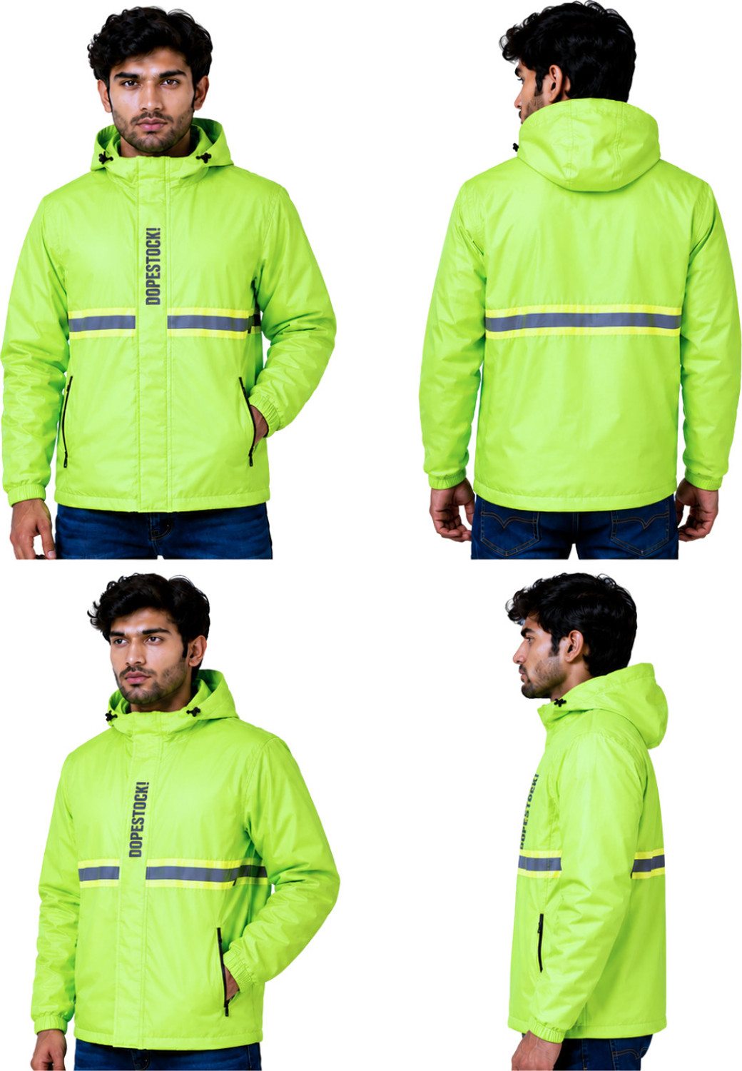 Image of DOPESTOCK! Striped Men & Women Raincoat
