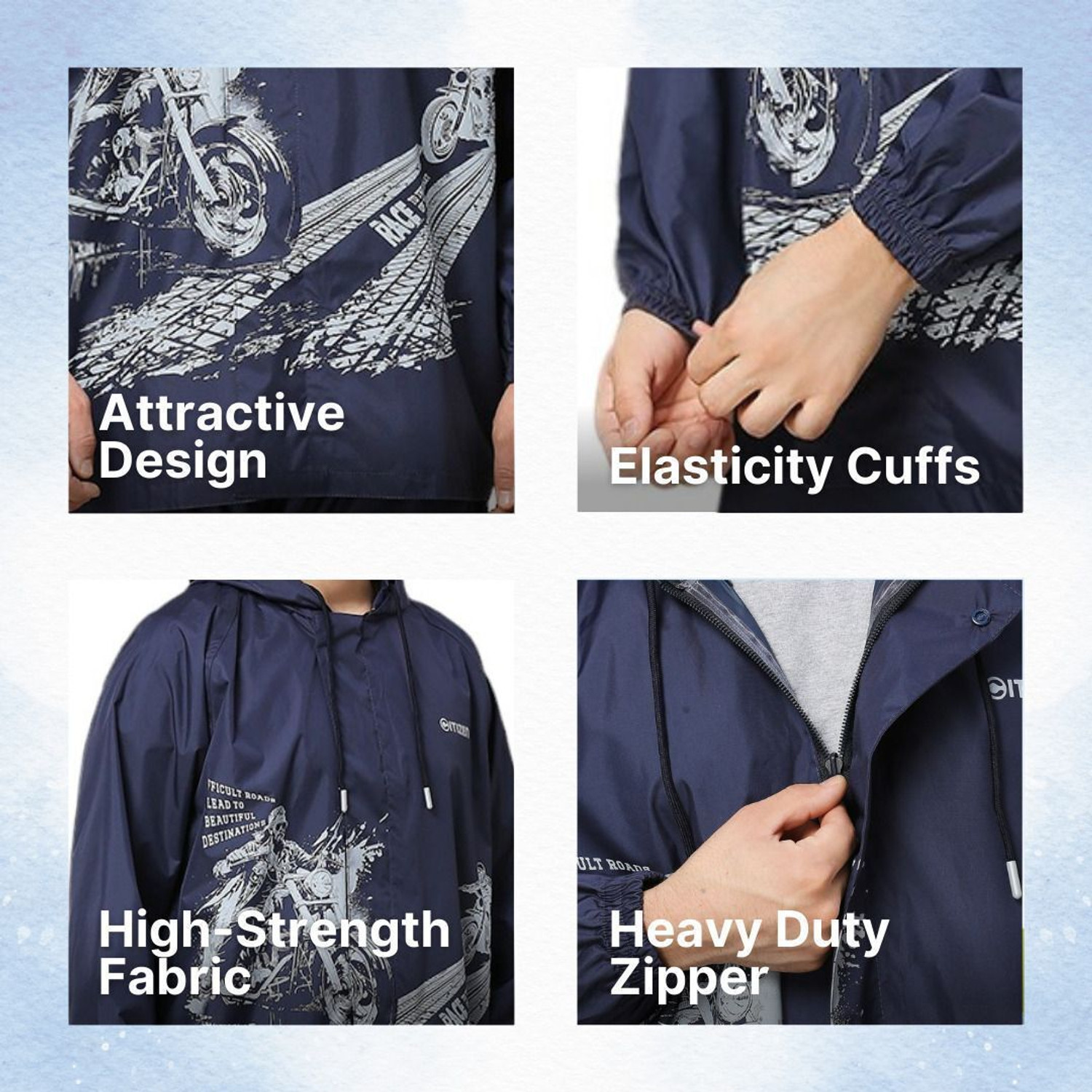 Image of CITIZEN Graphic Print Men Rain Suit