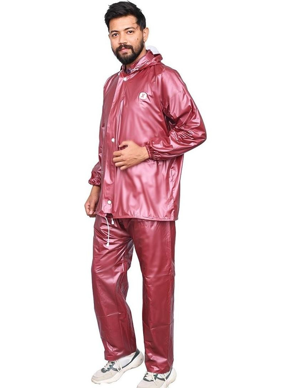 Image of ALLEXTREME Colorblock Men Raincoat