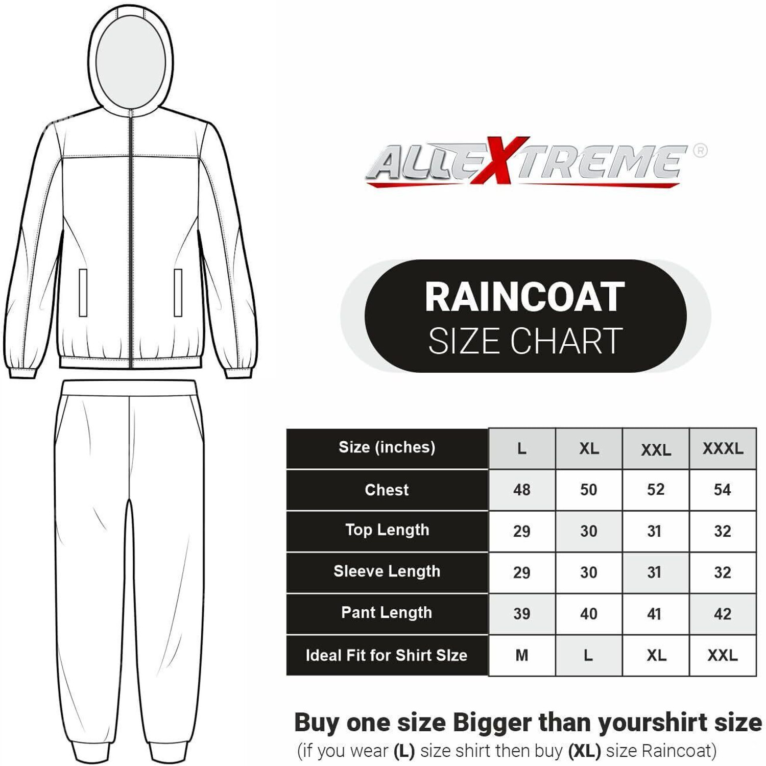 Image of ALLEXTREME Solid Men & Women Raincoat