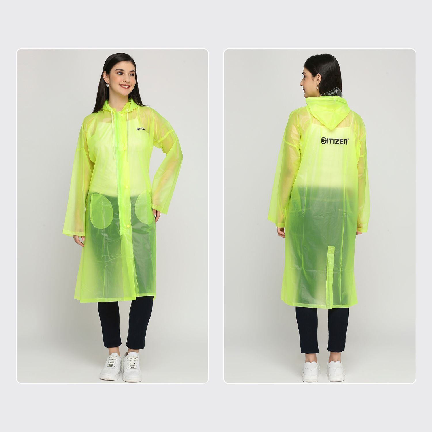 Image of CITIZEN Solid Women Raincoat