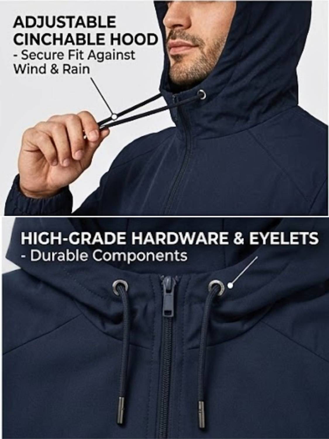Mia Fashion Men Solid Casual Jacket - Image 2