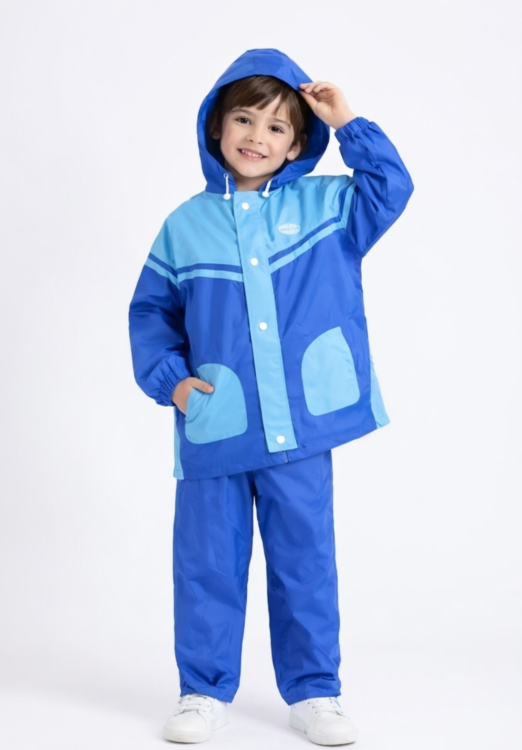 Image of POWERAPPARELS Solid, Colorblock Boys & Girls Rain Suit