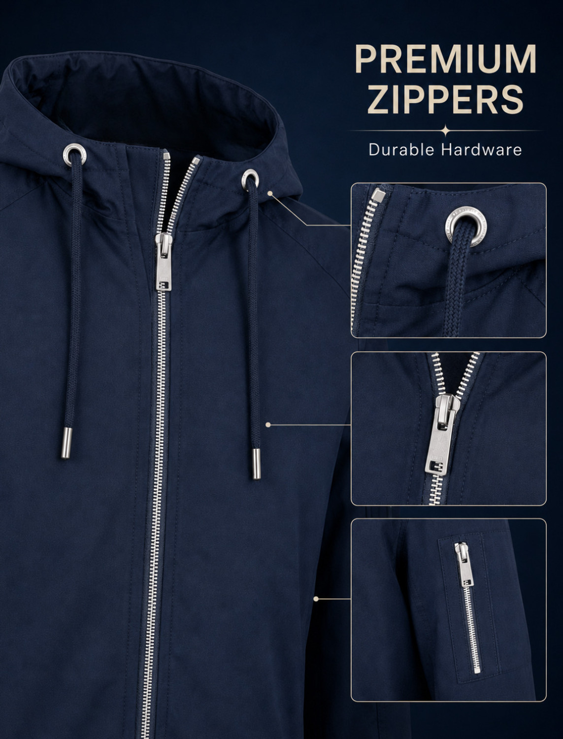 Image of Mia Fashion Solid Men Raincoat