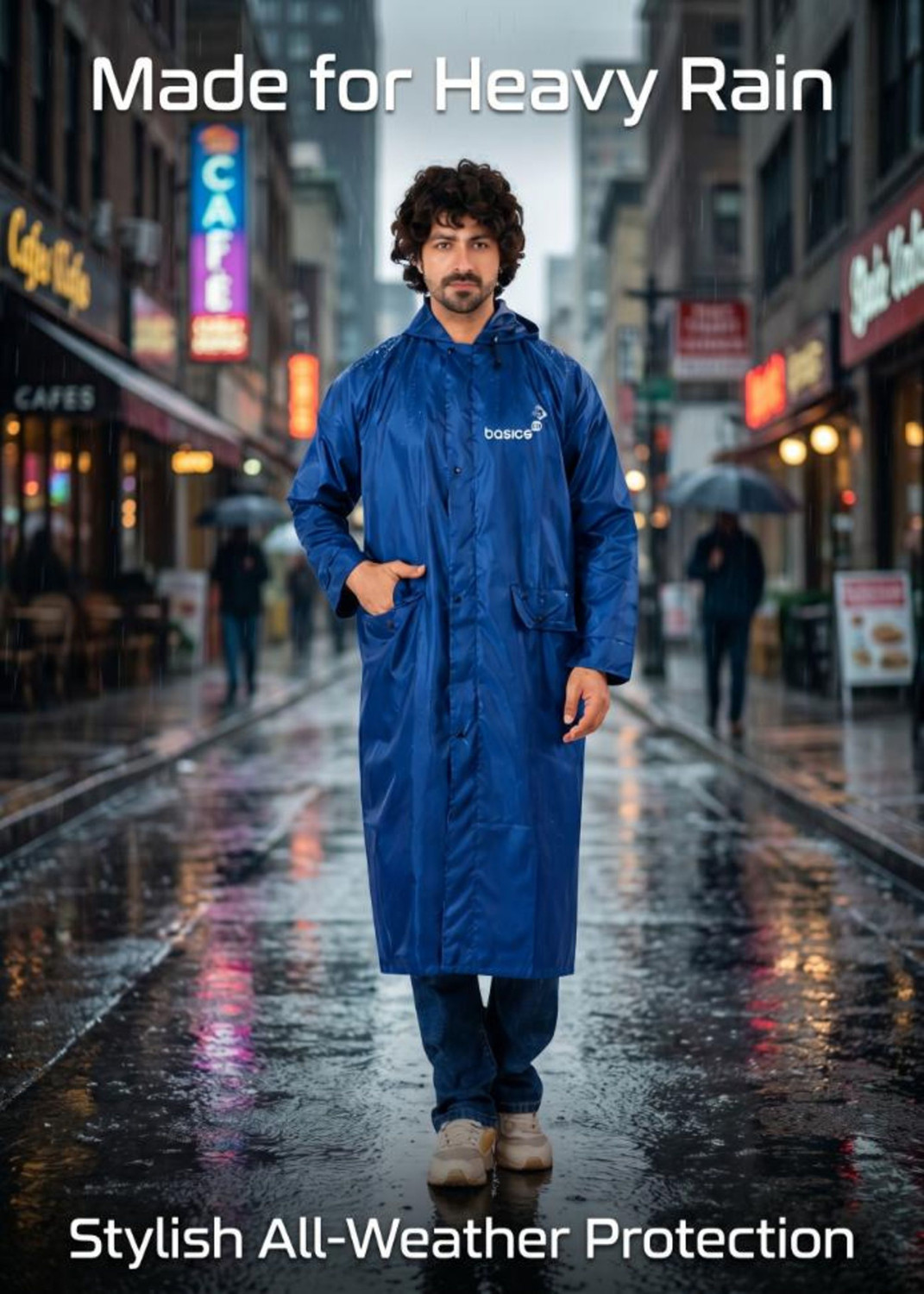 Image of Basics IND Solid Unisex Rain Suit
