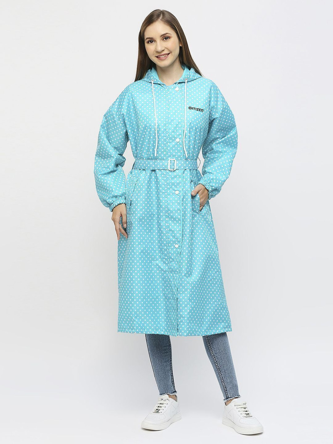 Image of CITIZEN Polka Print Women Raincoat