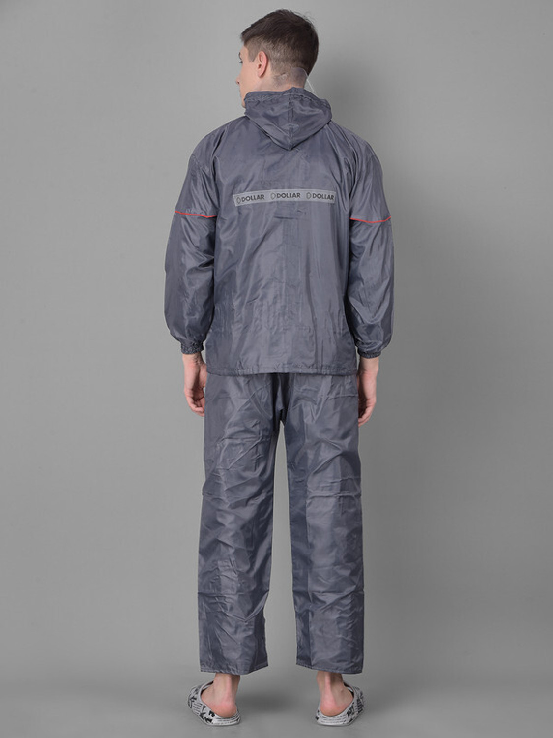 Image of Dollar Dollar Rainguard Men's PVC Full Sleeve Solid Reversible Raincoat Set Solid Men Rain Suit
