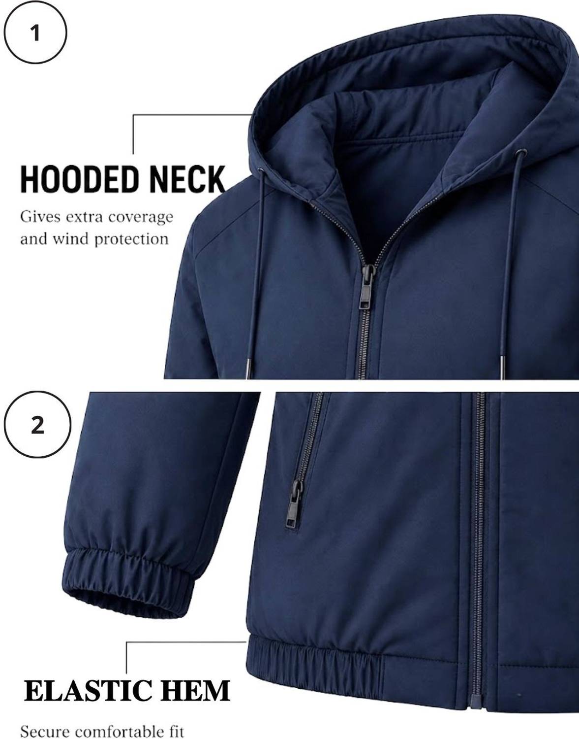 Mia Fashion Men Solid Casual Jacket - Image 3
