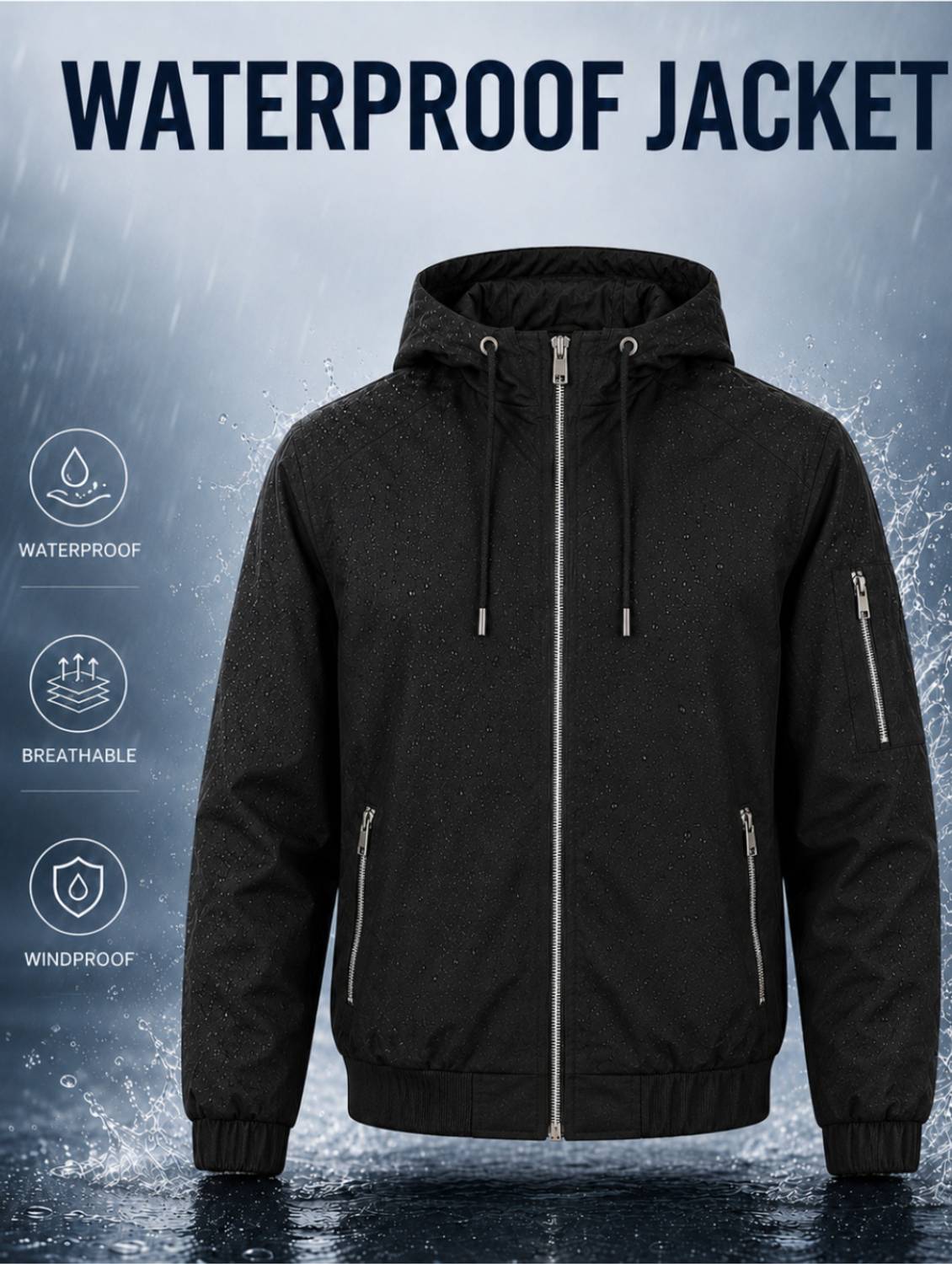 Mia Fashion Solid Men Raincoat - Image 3