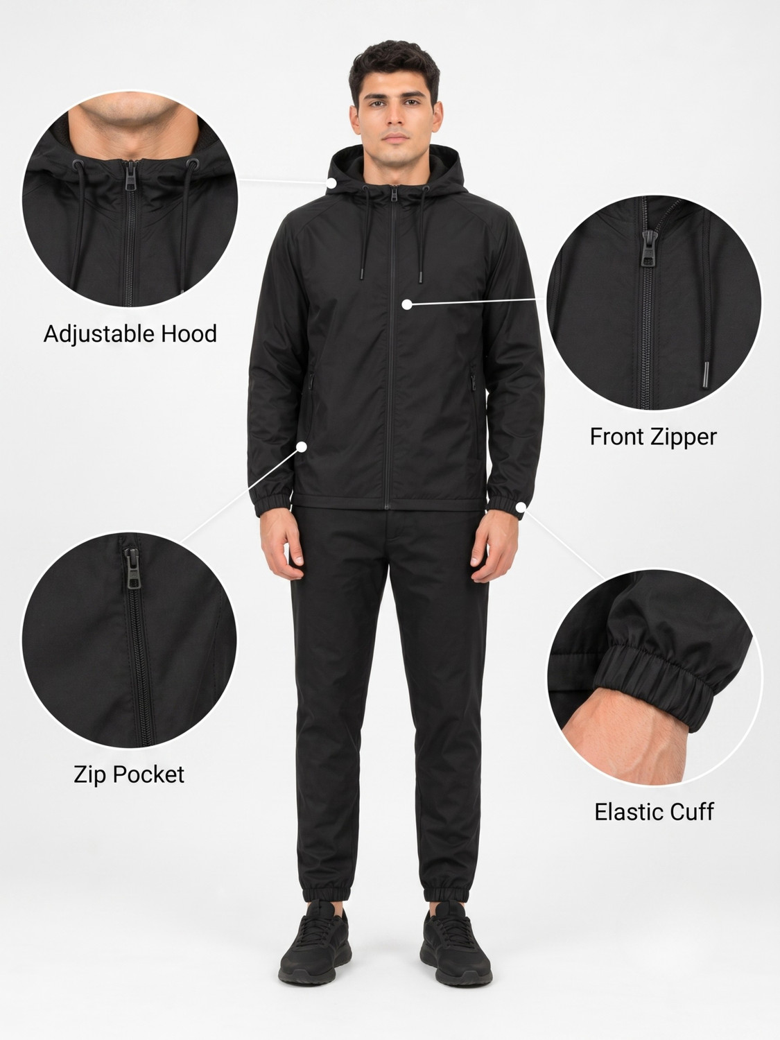 Image of Mia Fashion Solid Men Raincoat