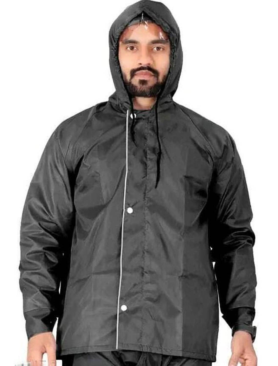 GRATITUDE ROCK Solid Men & Women Rain Suit