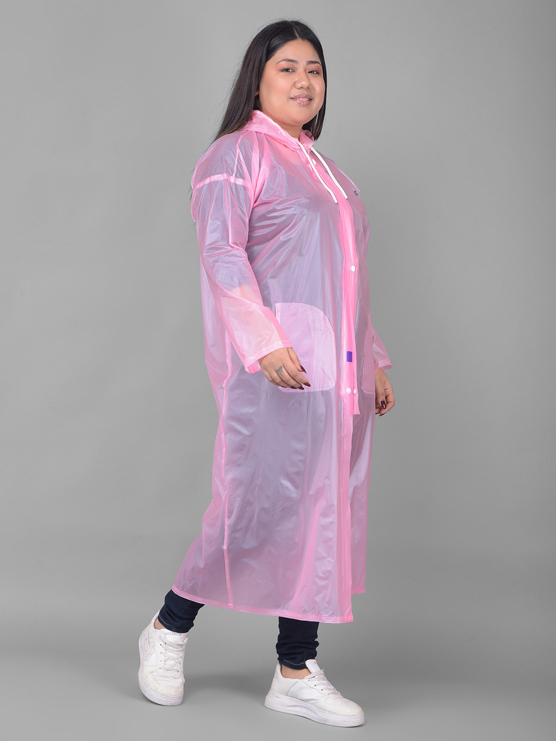 Image of Dollar Dollar Rainguard Women's PVC Full Sleeve Solid Raincoat Solid Women Raincoat