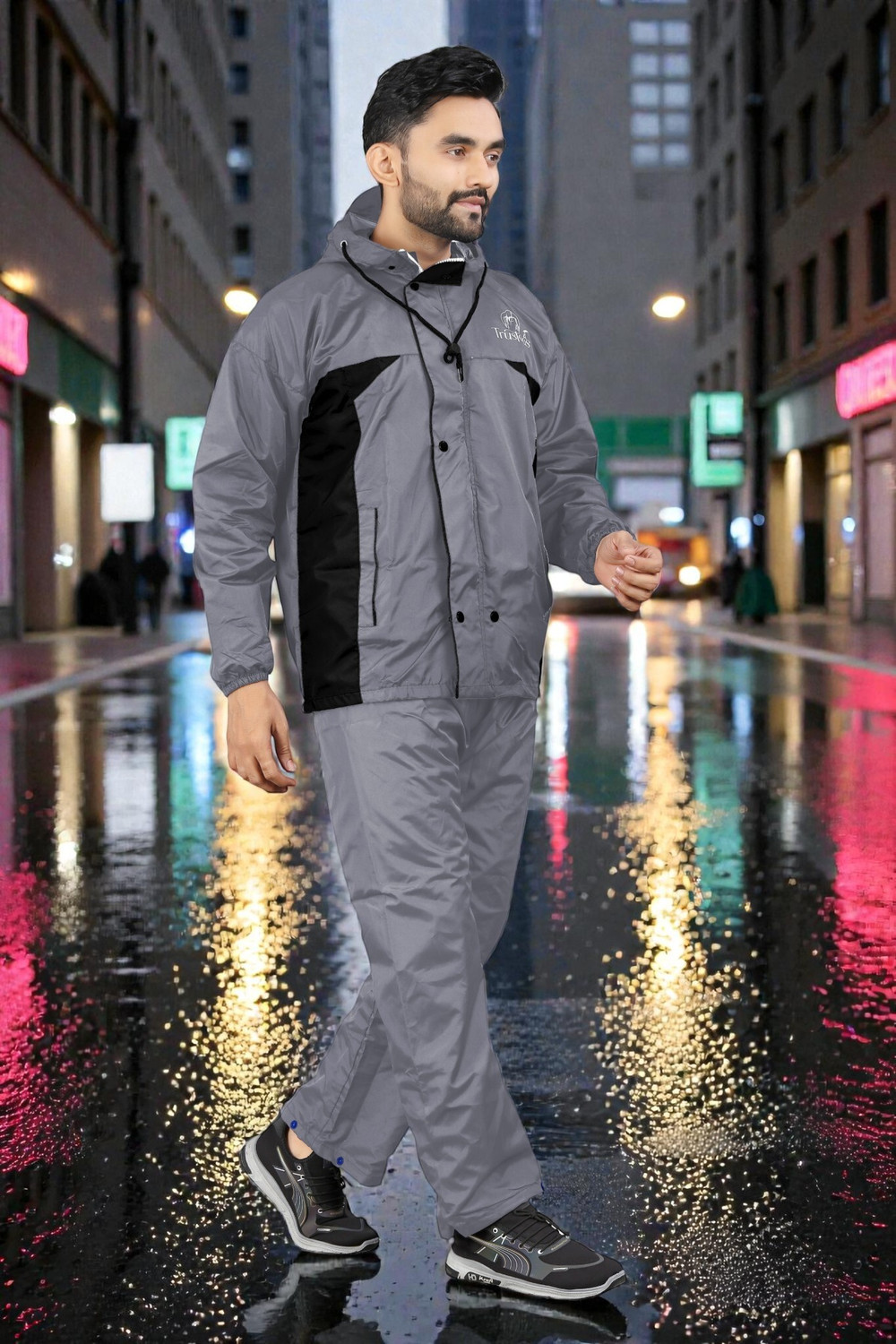 Image of click n buy Colorblock Men Raincoat