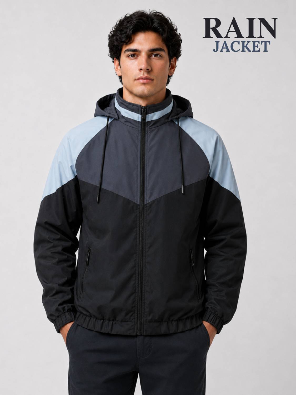 Caraba Solid, Colorblock Men Raincoat