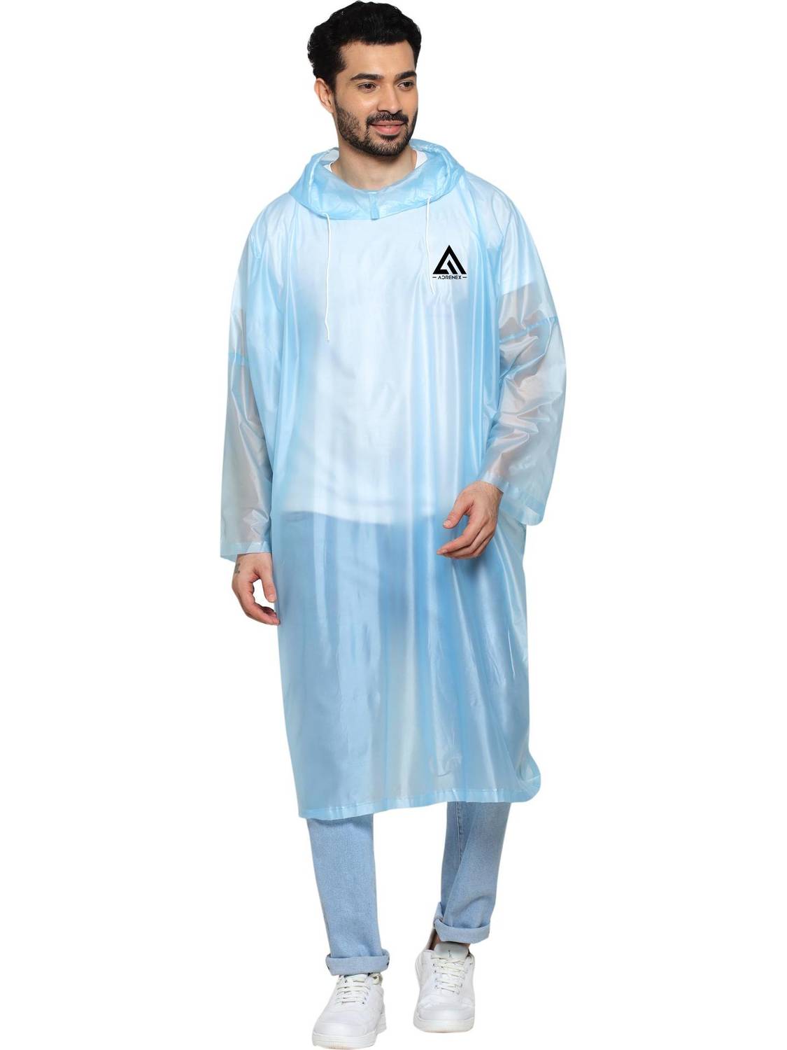 Adrenex Solid Free size Solid Women Raincoat