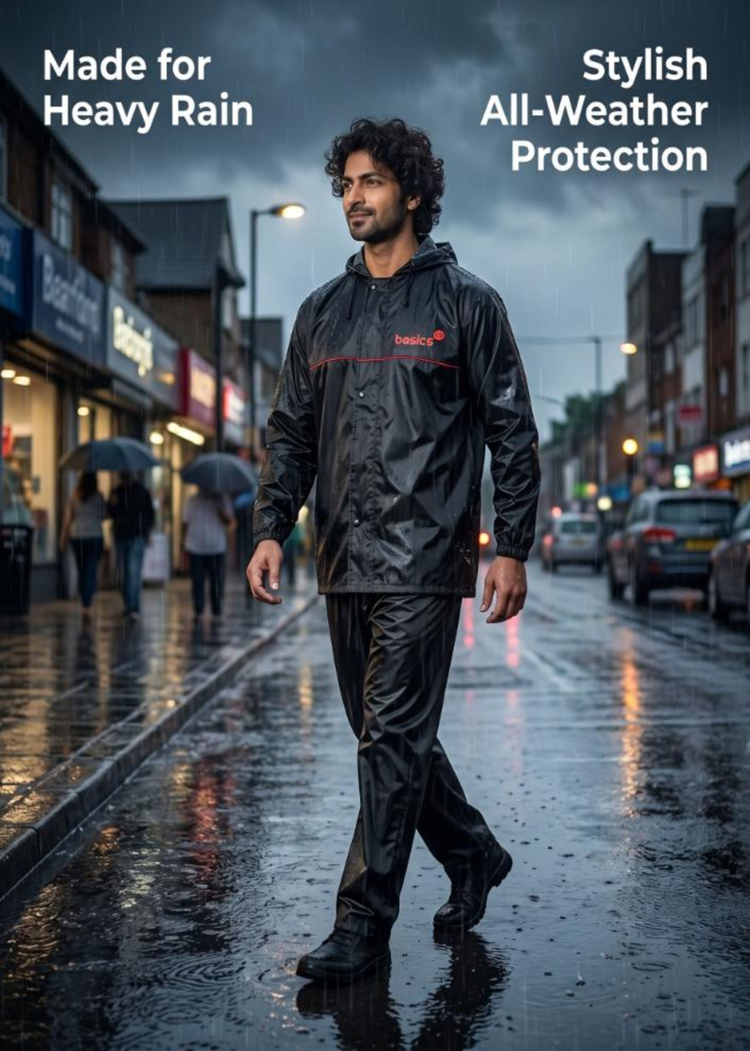Image of Basics IND Solid Unisex Rain Suit