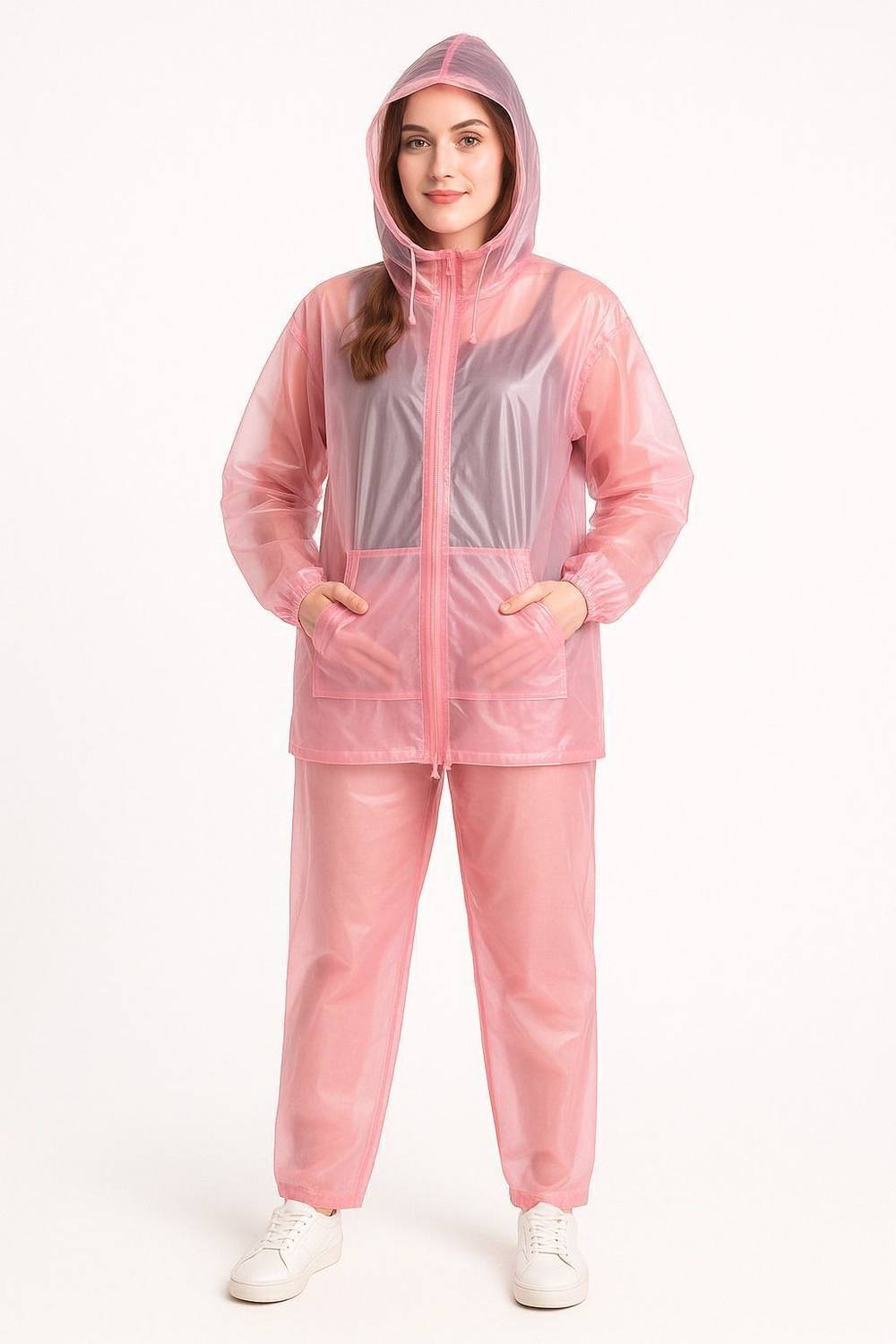 RR Traders Women Solid Raincoat