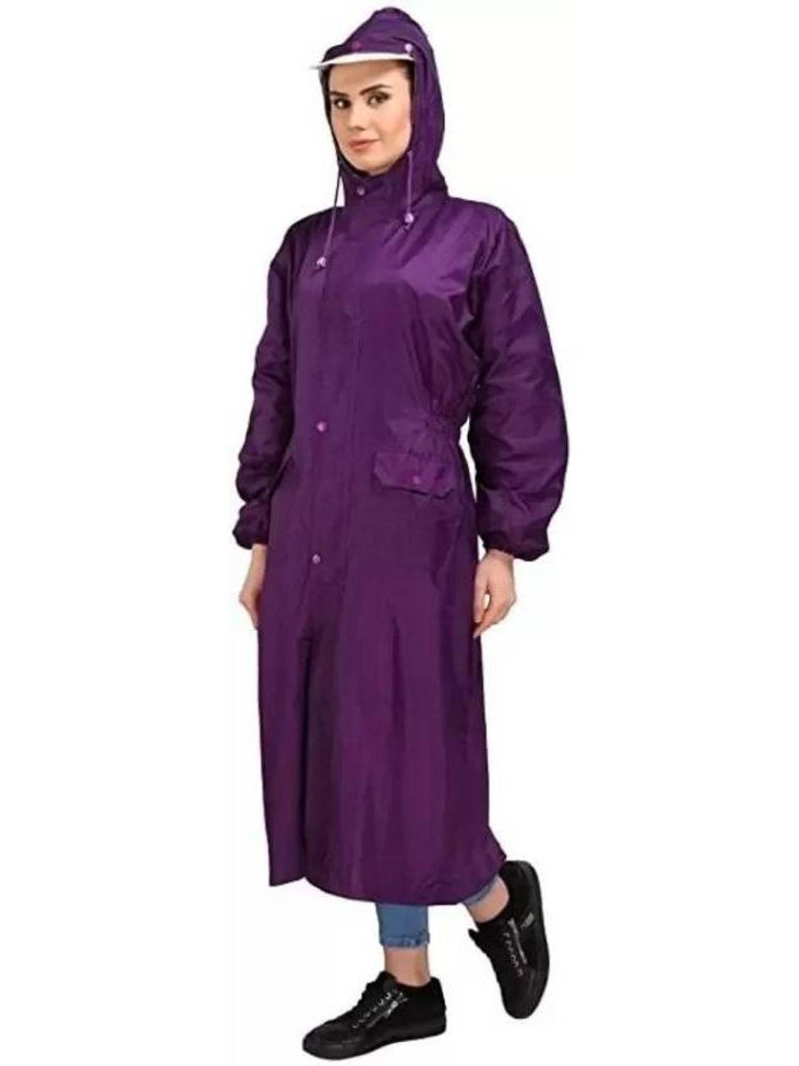 Tritika Solid Women Raincoat